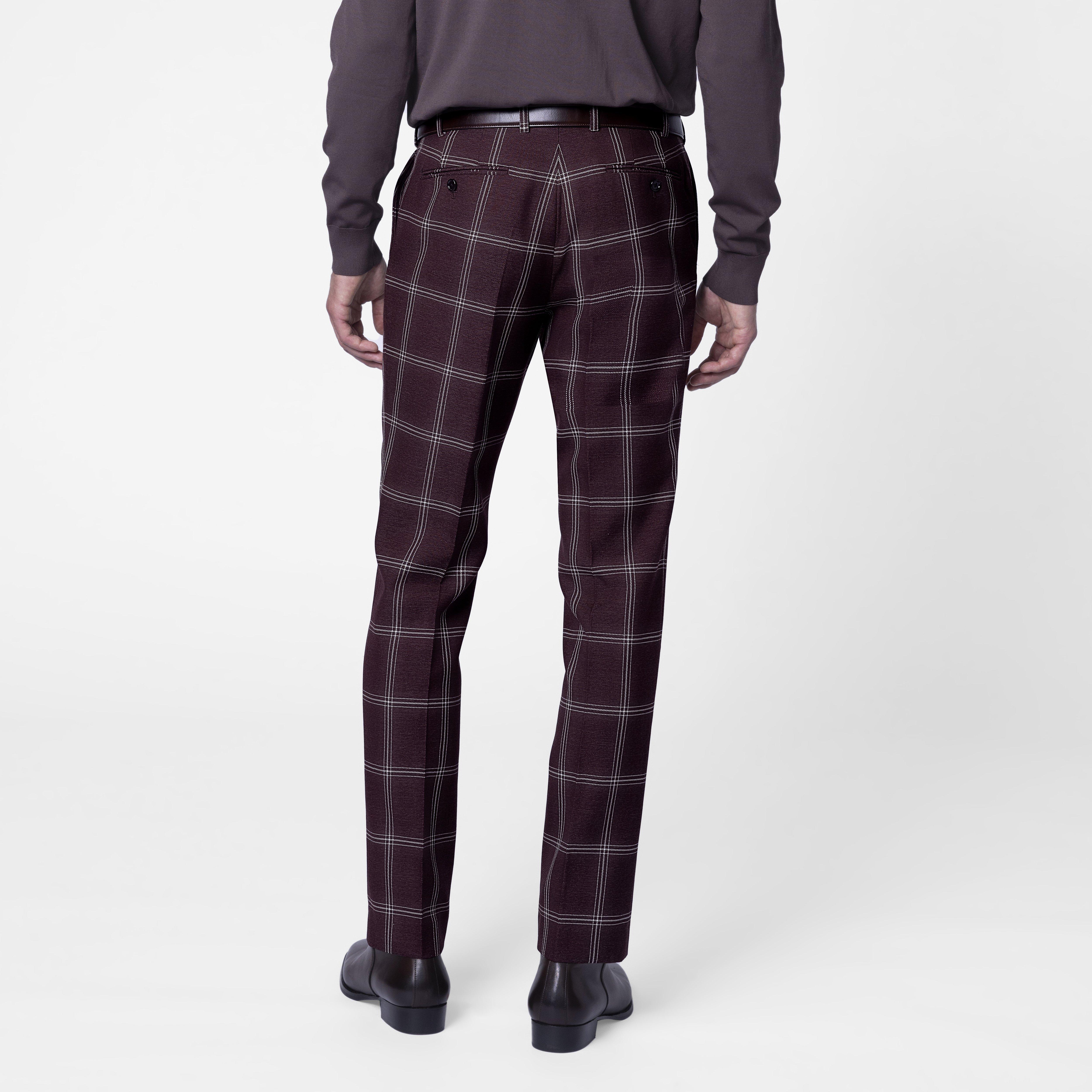 Product thumbnail 4 Burgundy suit - Checked Design from Fall / Winter Indochino Collection
