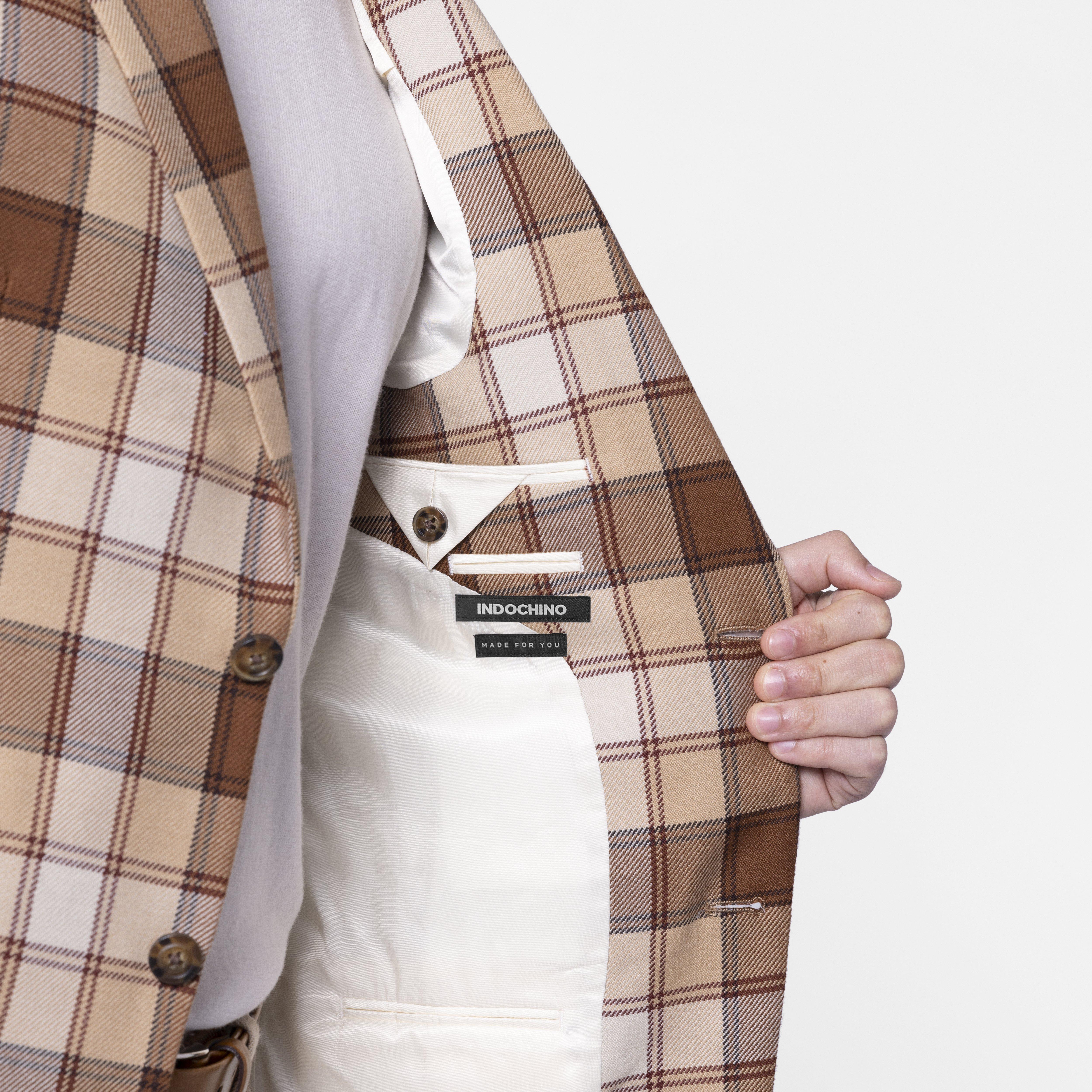 Product thumbnail 4 Camel blazer - Checked Design from Seasonal Indochino Collection