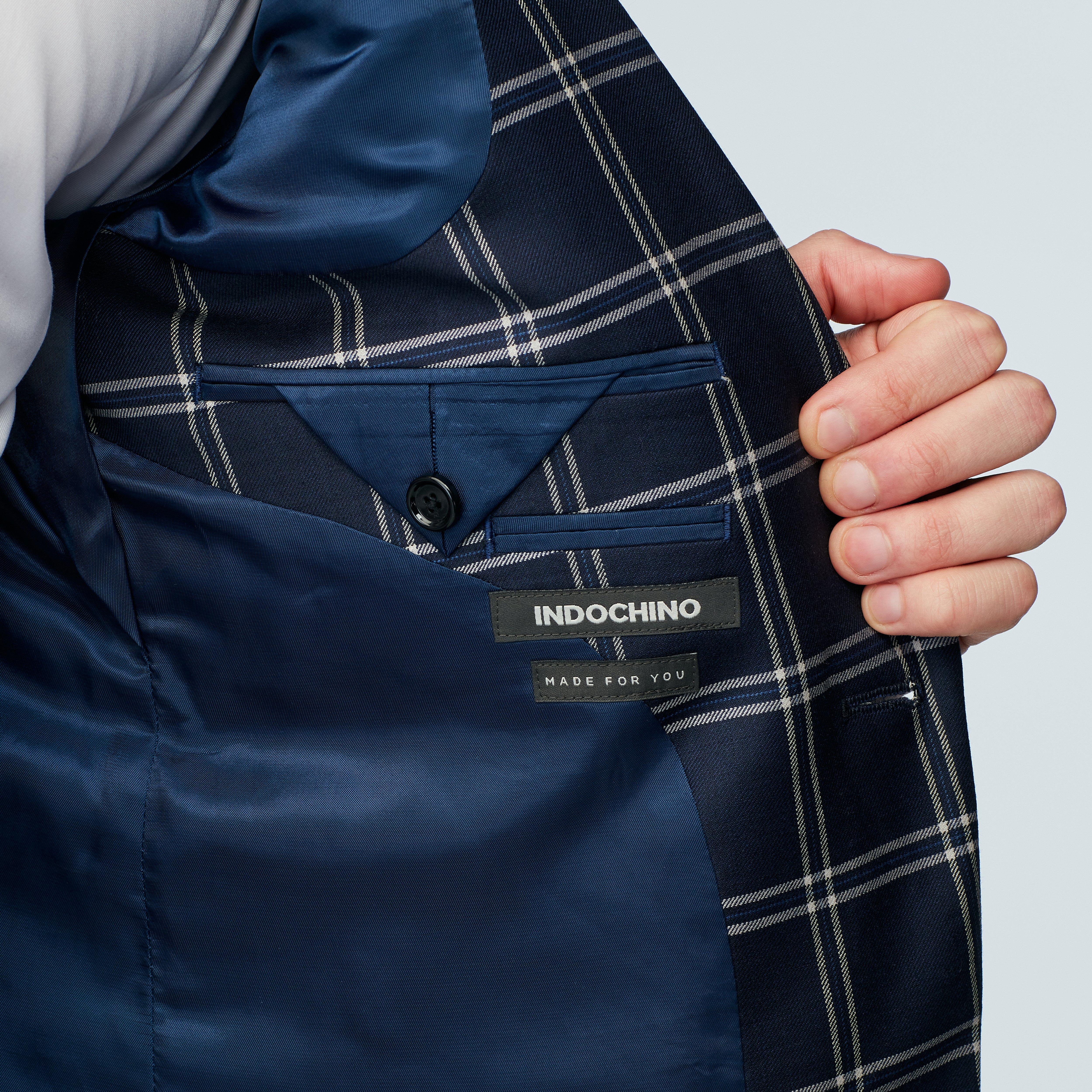 Product thumbnail 5 Navy suit - Checked Design from Indochino Collection