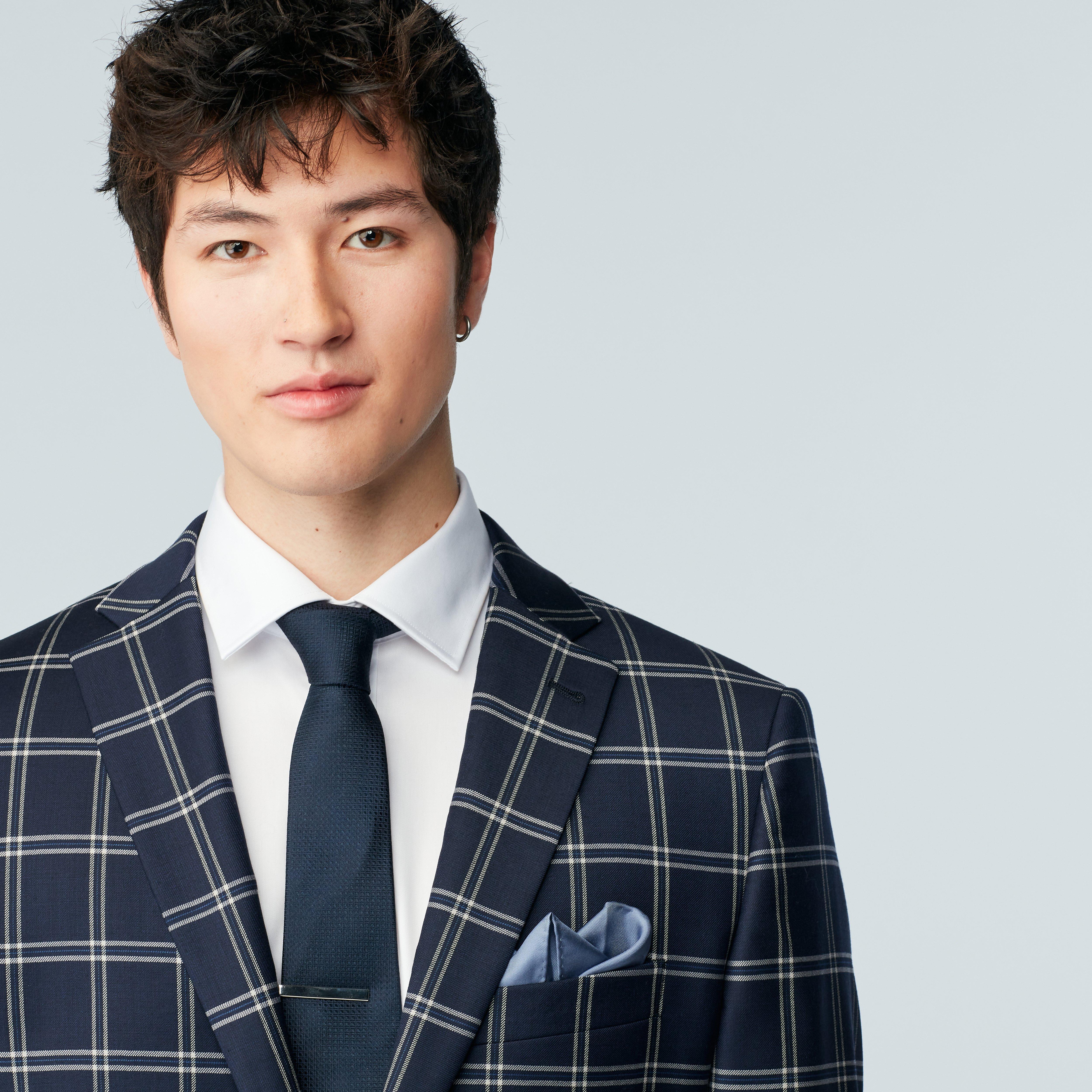 Product thumbnail 6 Navy suit - Checked Design from Indochino Collection
