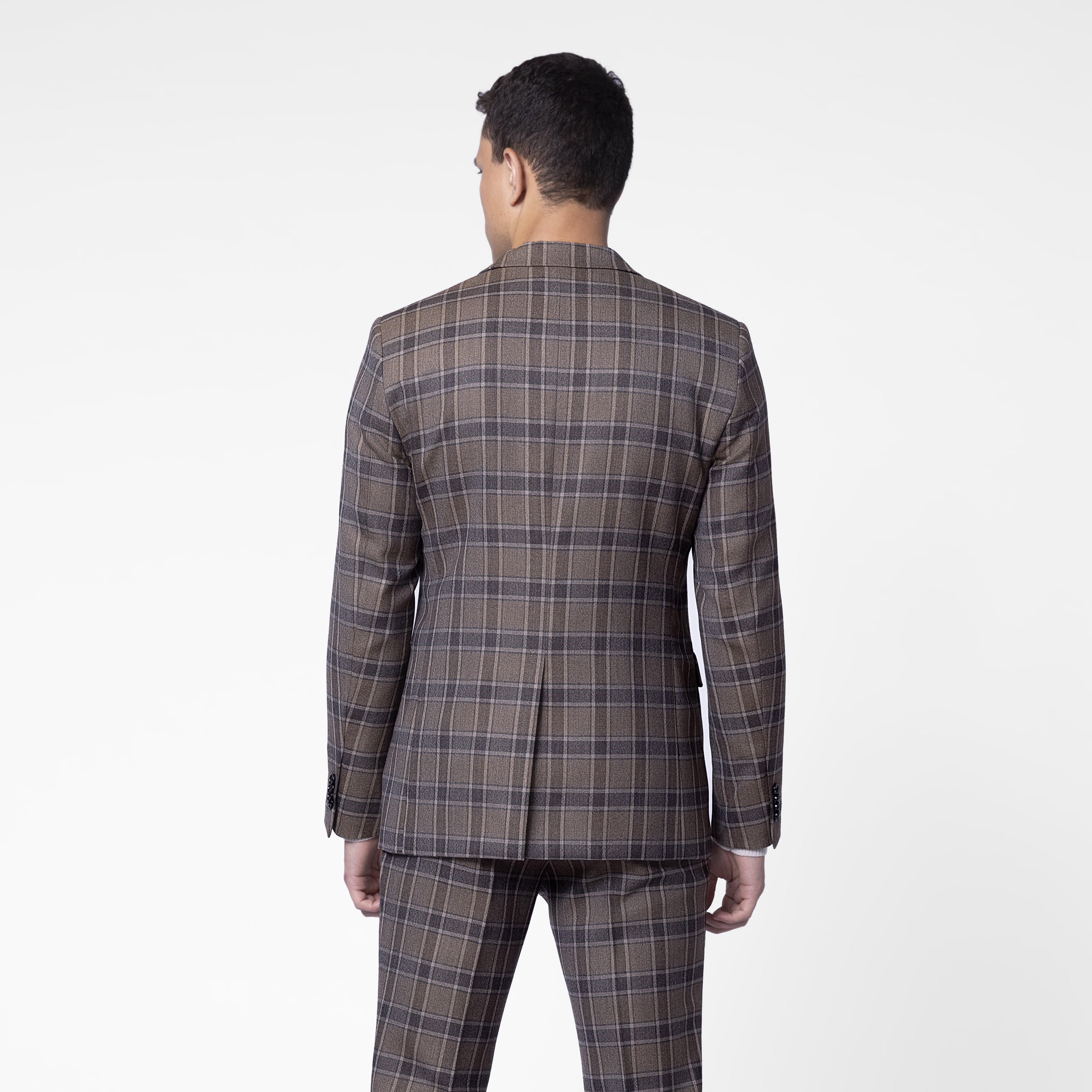 Product thumbnail 2 Brown suit - Plaid Design from Indochino Collection