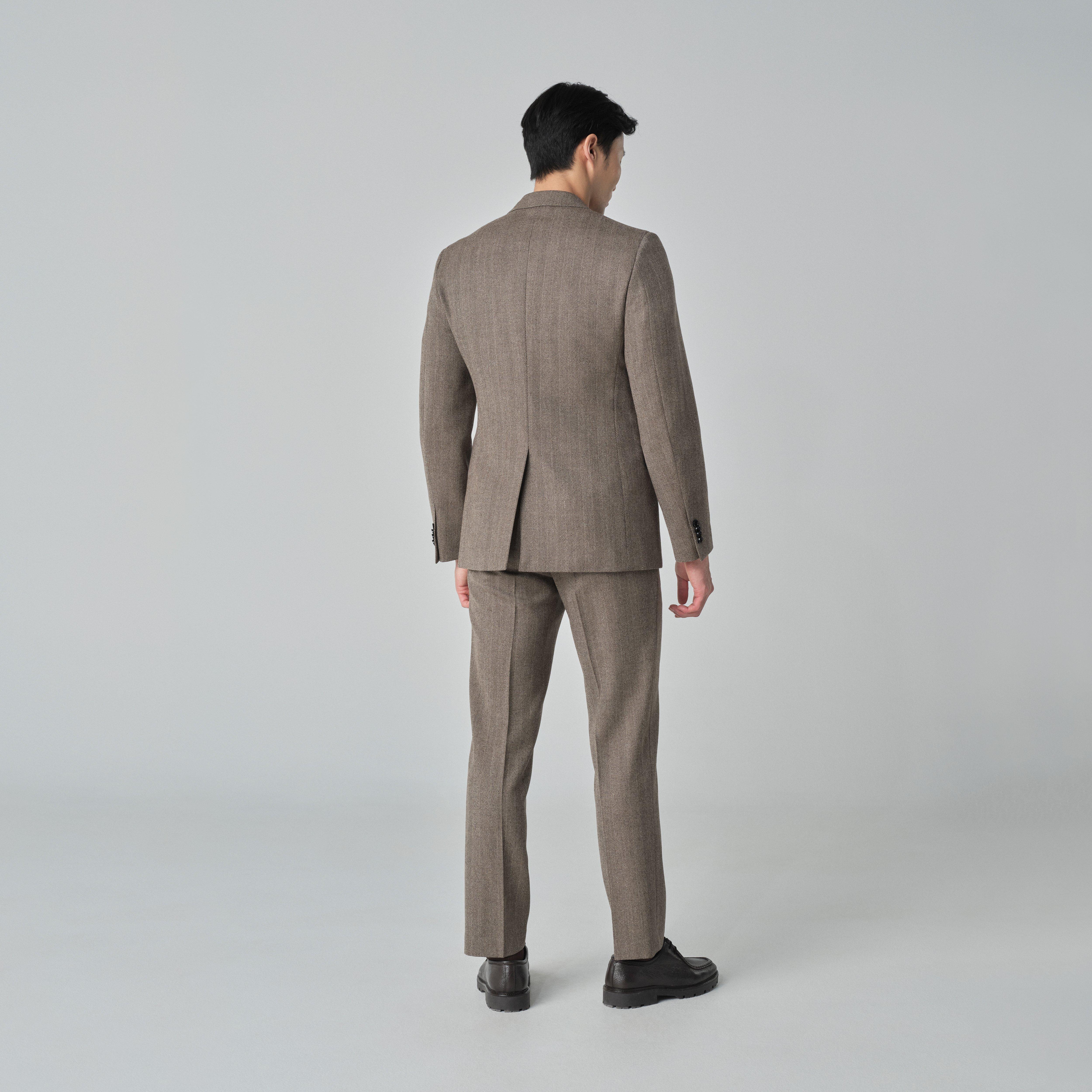 Product thumbnail 2 Brown suit - Herringbone Design from Fall / Winter Indochino Collection