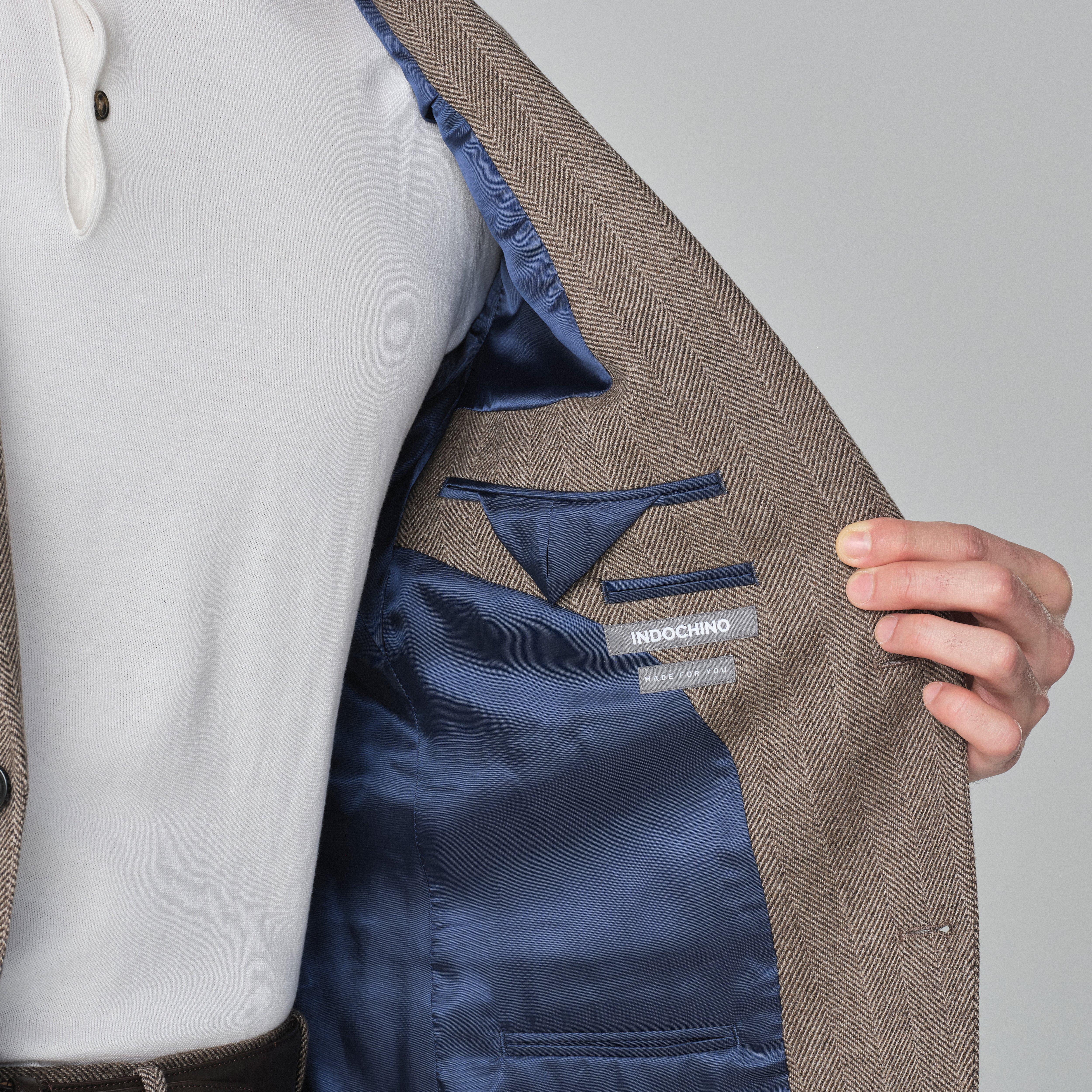 Product thumbnail 5 Brown suit - Herringbone Design from Fall / Winter Indochino Collection