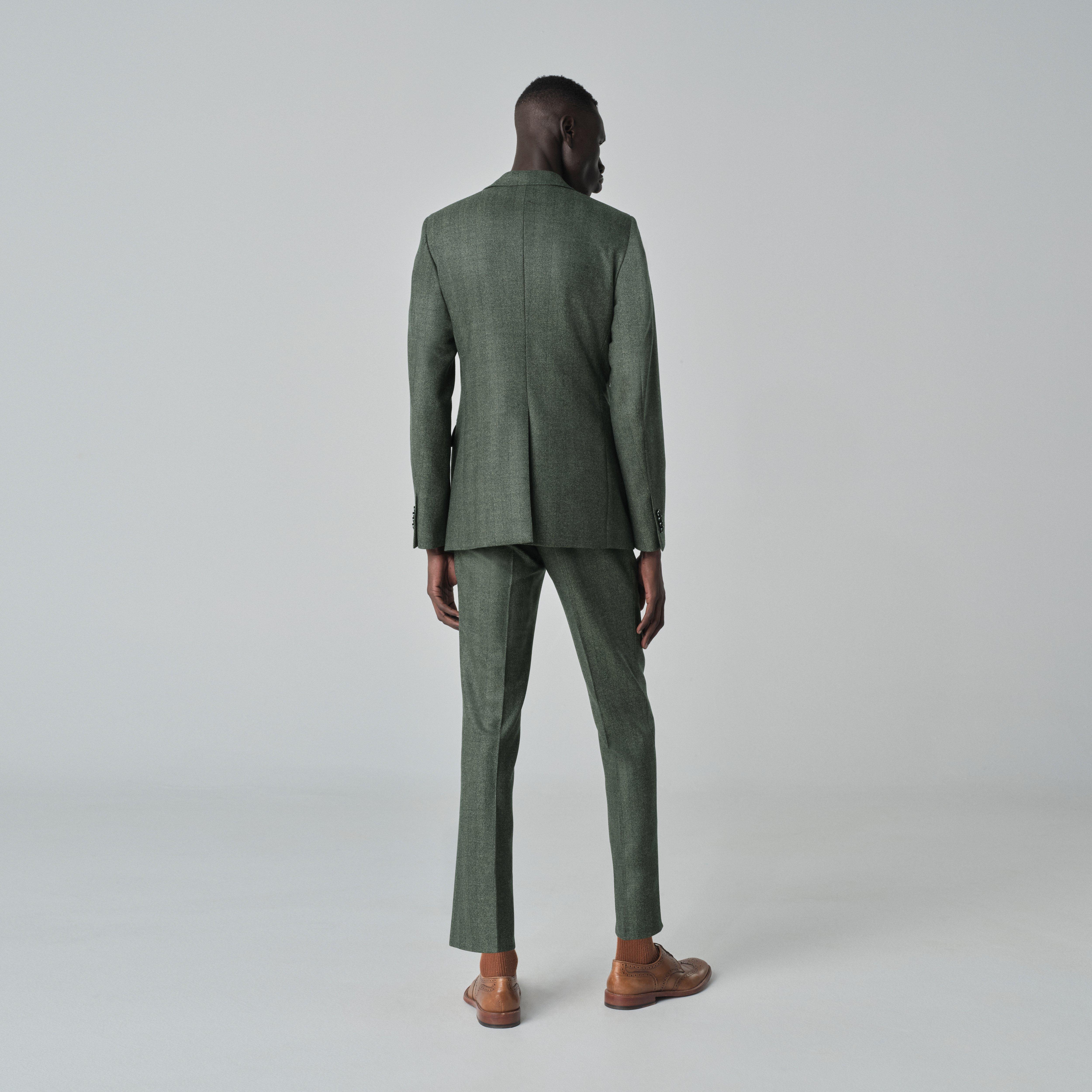 Product thumbnail 2 Green blazer - Herringbone Design from Fall / Winter Indochino Collection