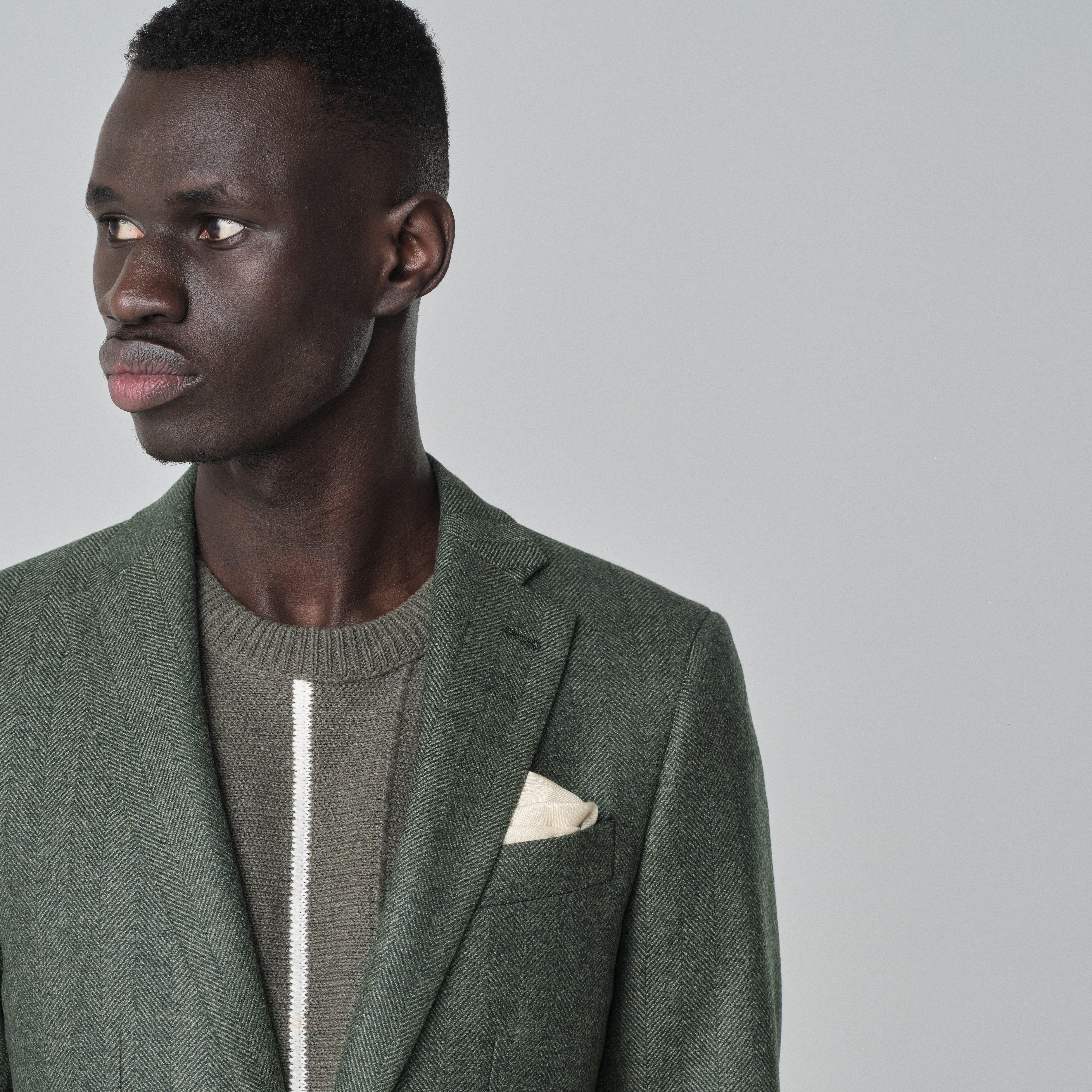 Product thumbnail 4 Green blazer - Herringbone Design from Fall / Winter Indochino Collection