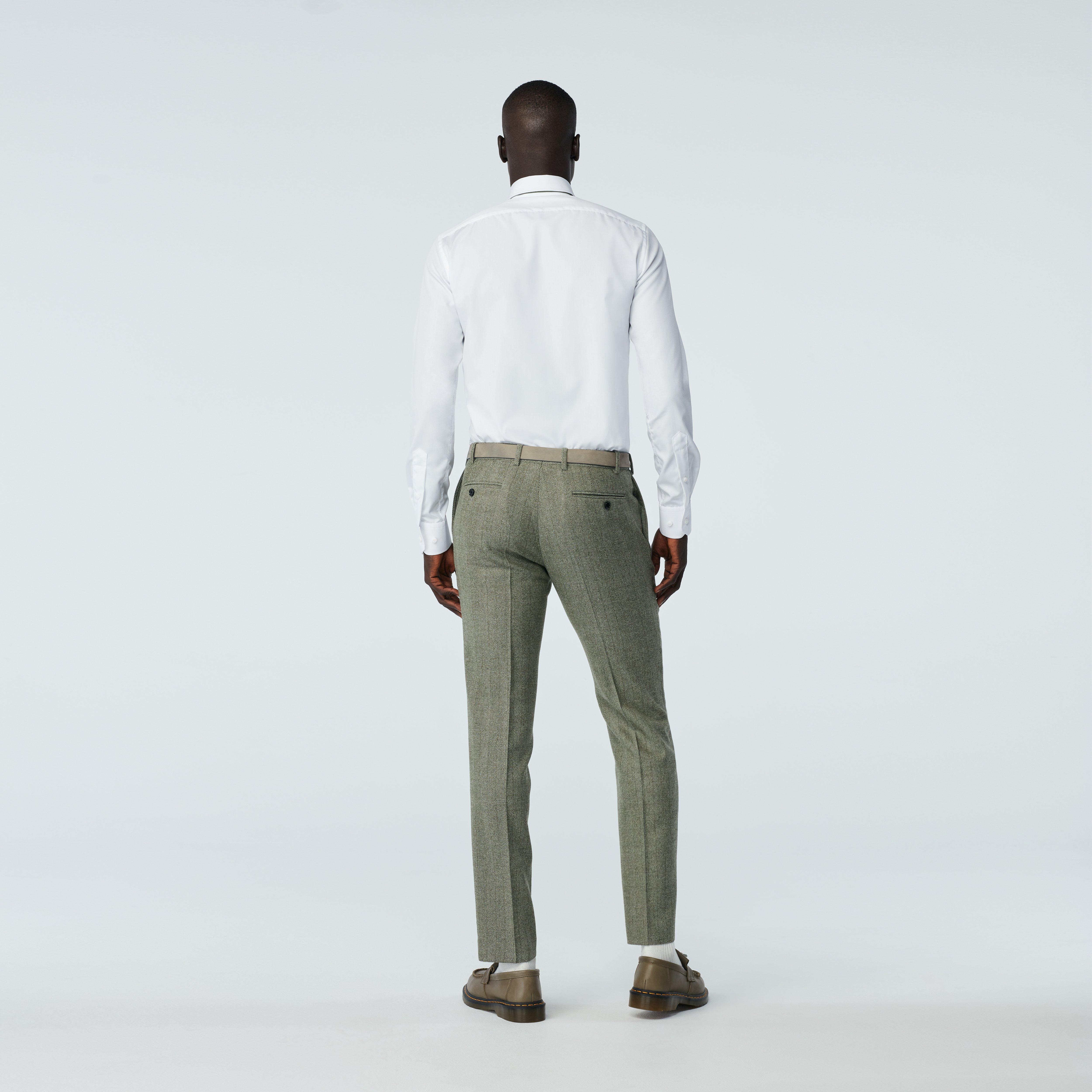 Product thumbnail 4 Olive suit - Herringbone Design from Indochino Collection
