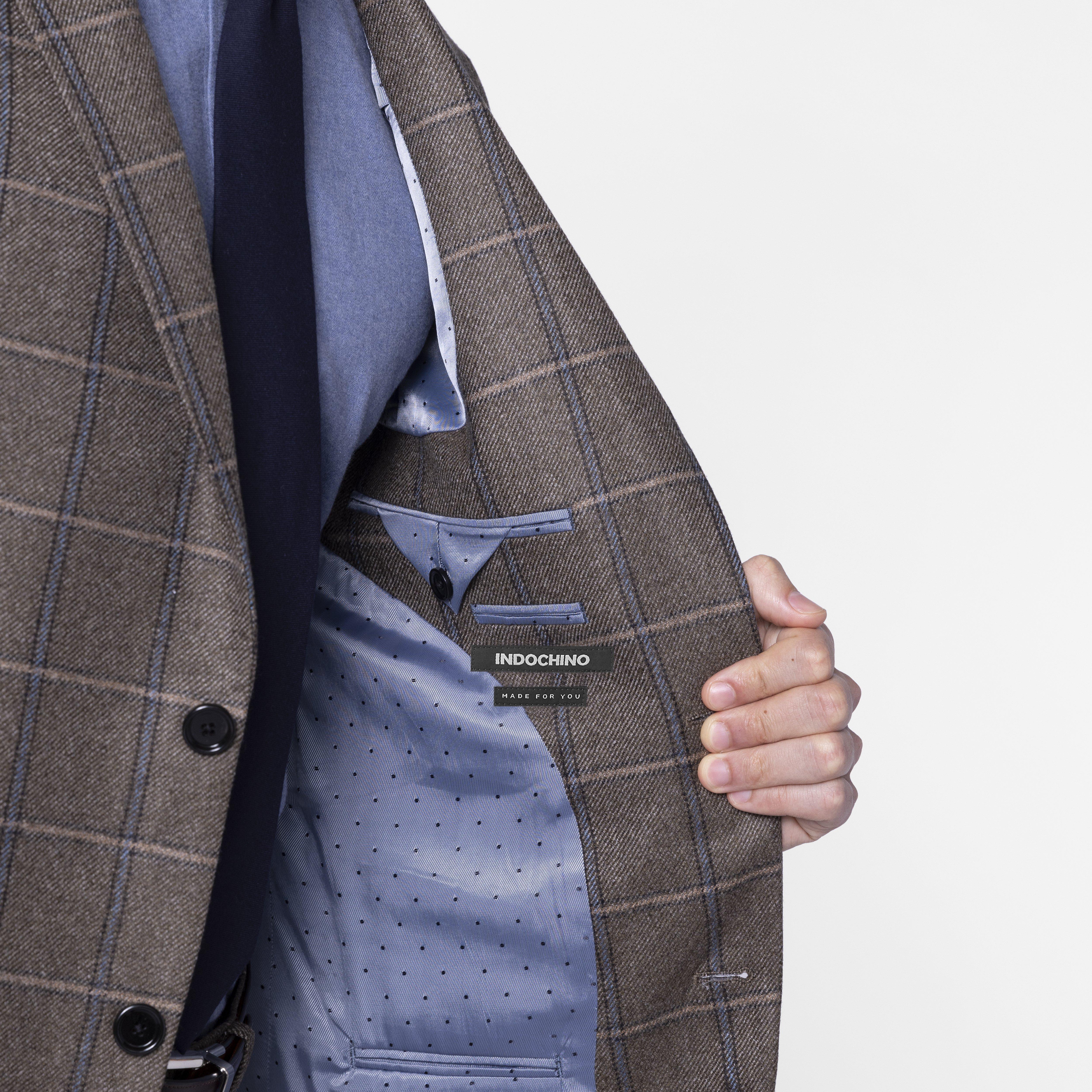 Product thumbnail 4 Brown blazer - Checked Design from Italian Indochino Collection