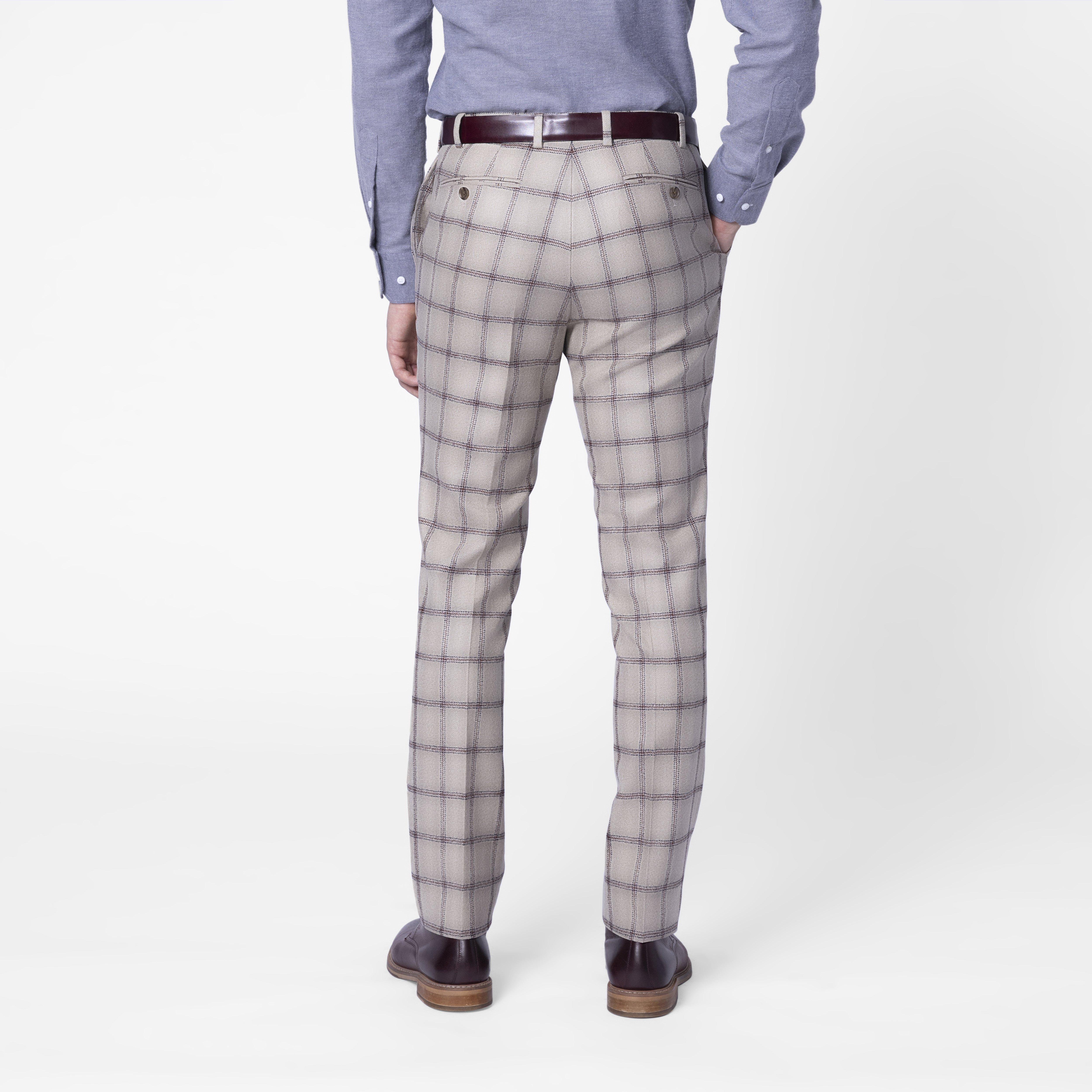 Product thumbnail 2 Cream pants - Checked Design from Indochino Collection