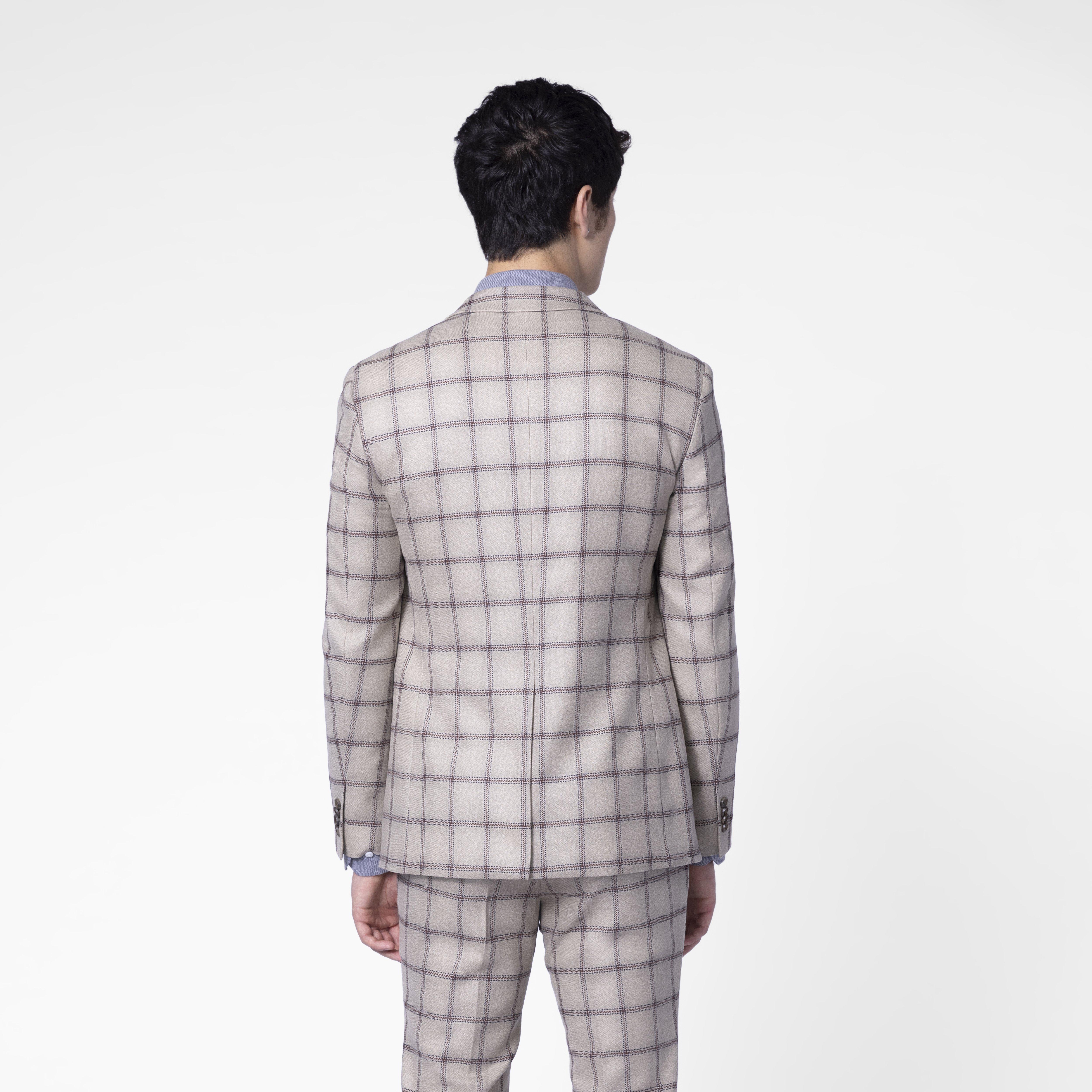 Product thumbnail 2 Cream suit - Checked Design from Indochino Collection