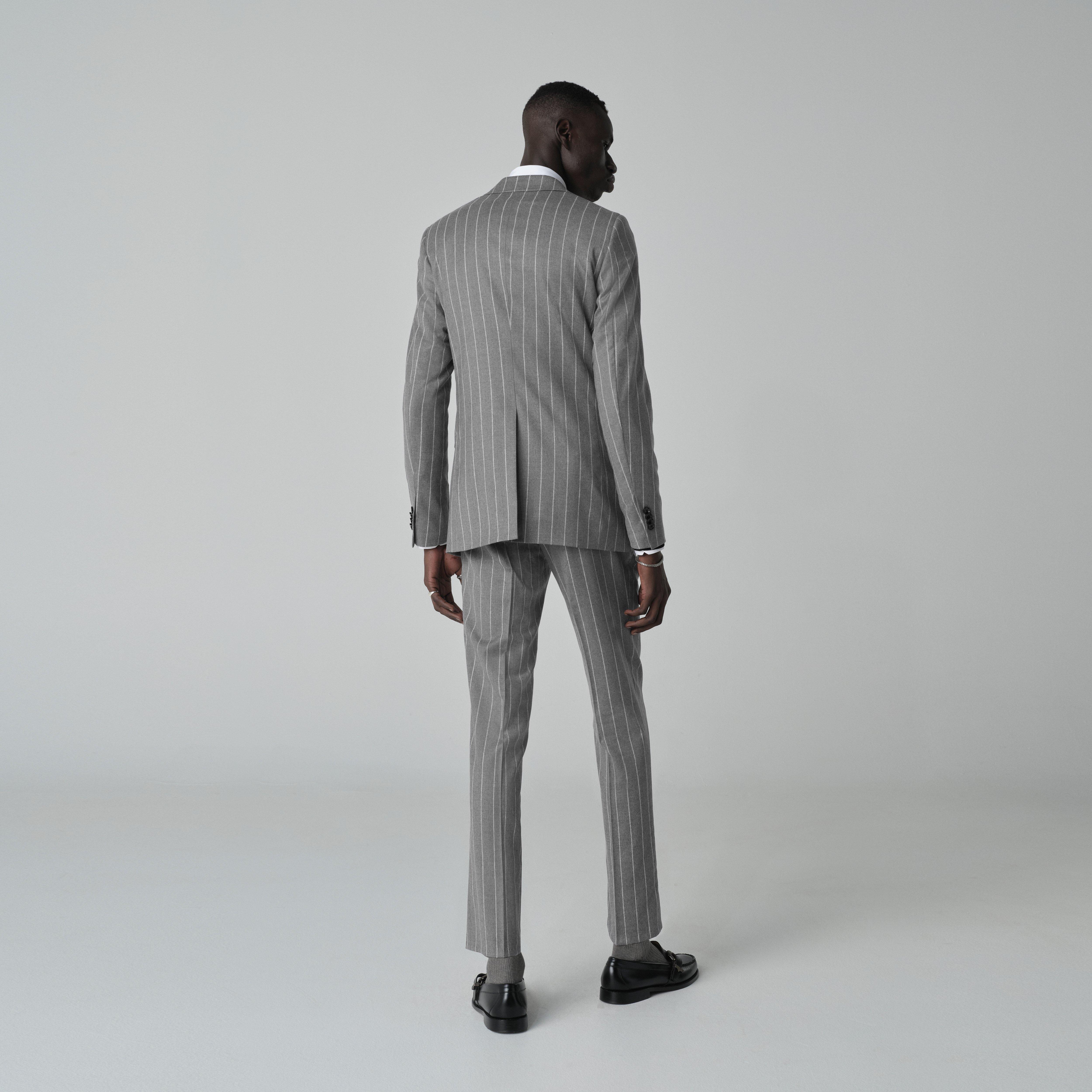 Product thumbnail 2 Gray suit - Striped Design from Italian Indochino Collection