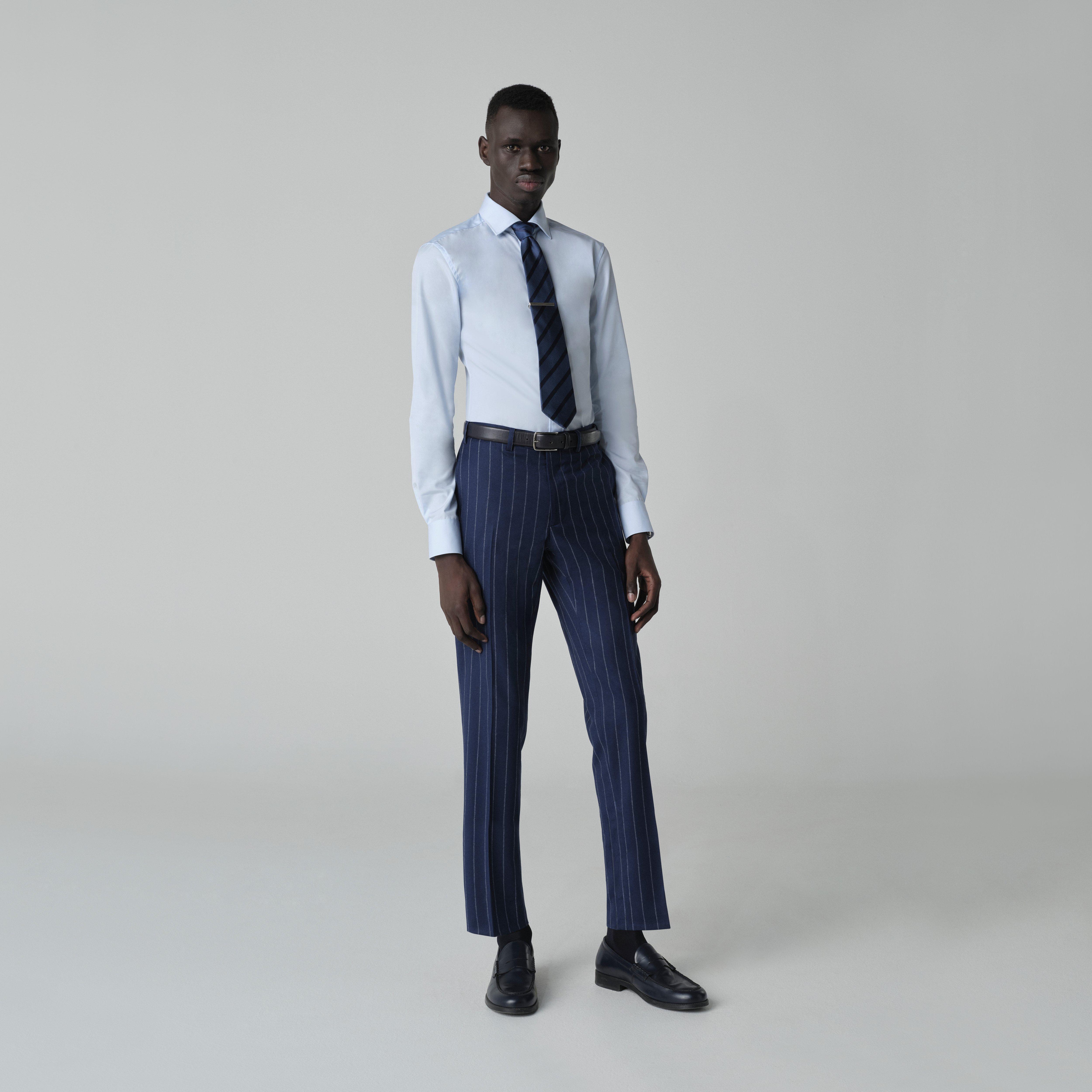 Product thumbnail 3 Navy suit - Striped Design from Italian Indochino Collection