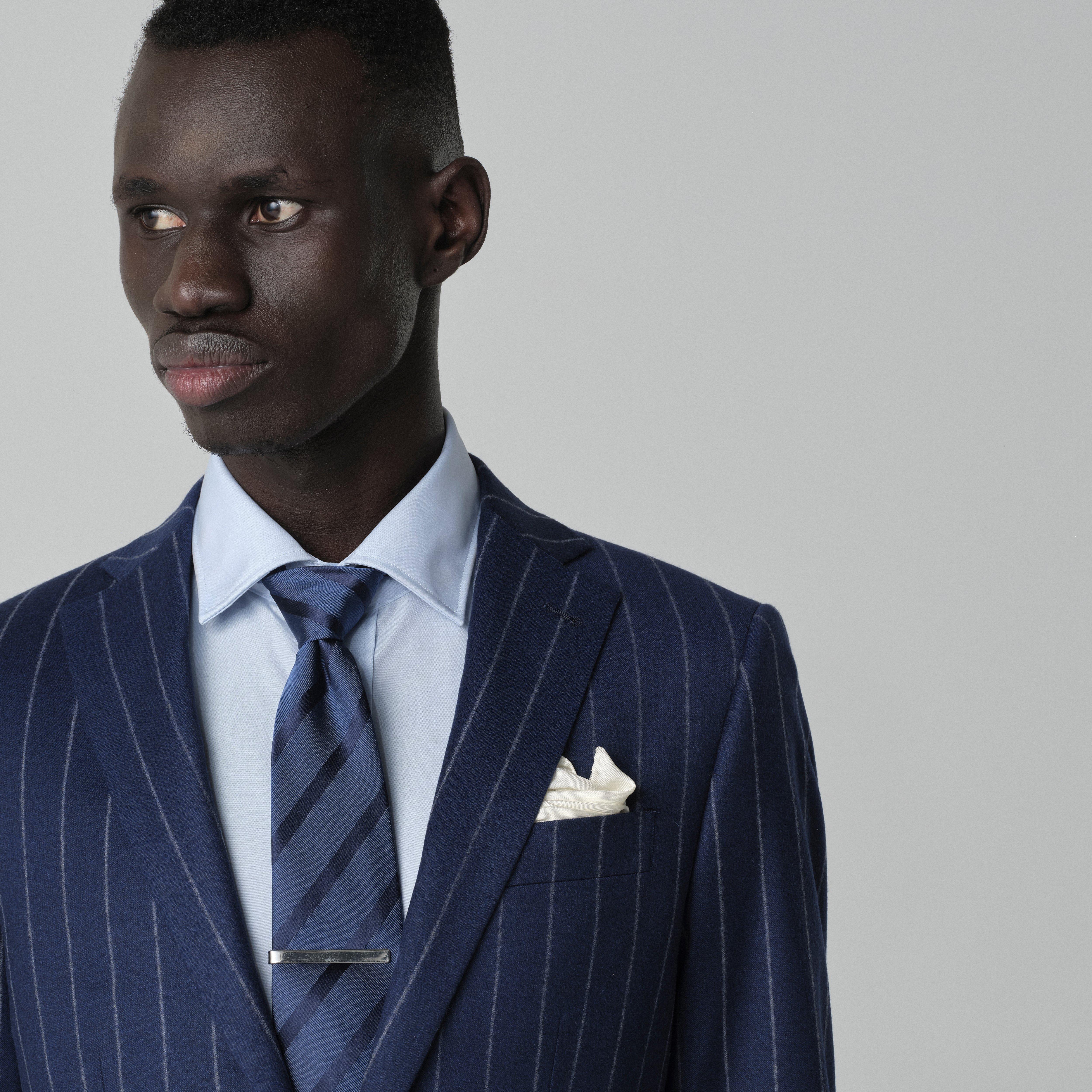 Product thumbnail 6 Navy suit - Striped Design from Italian Indochino Collection