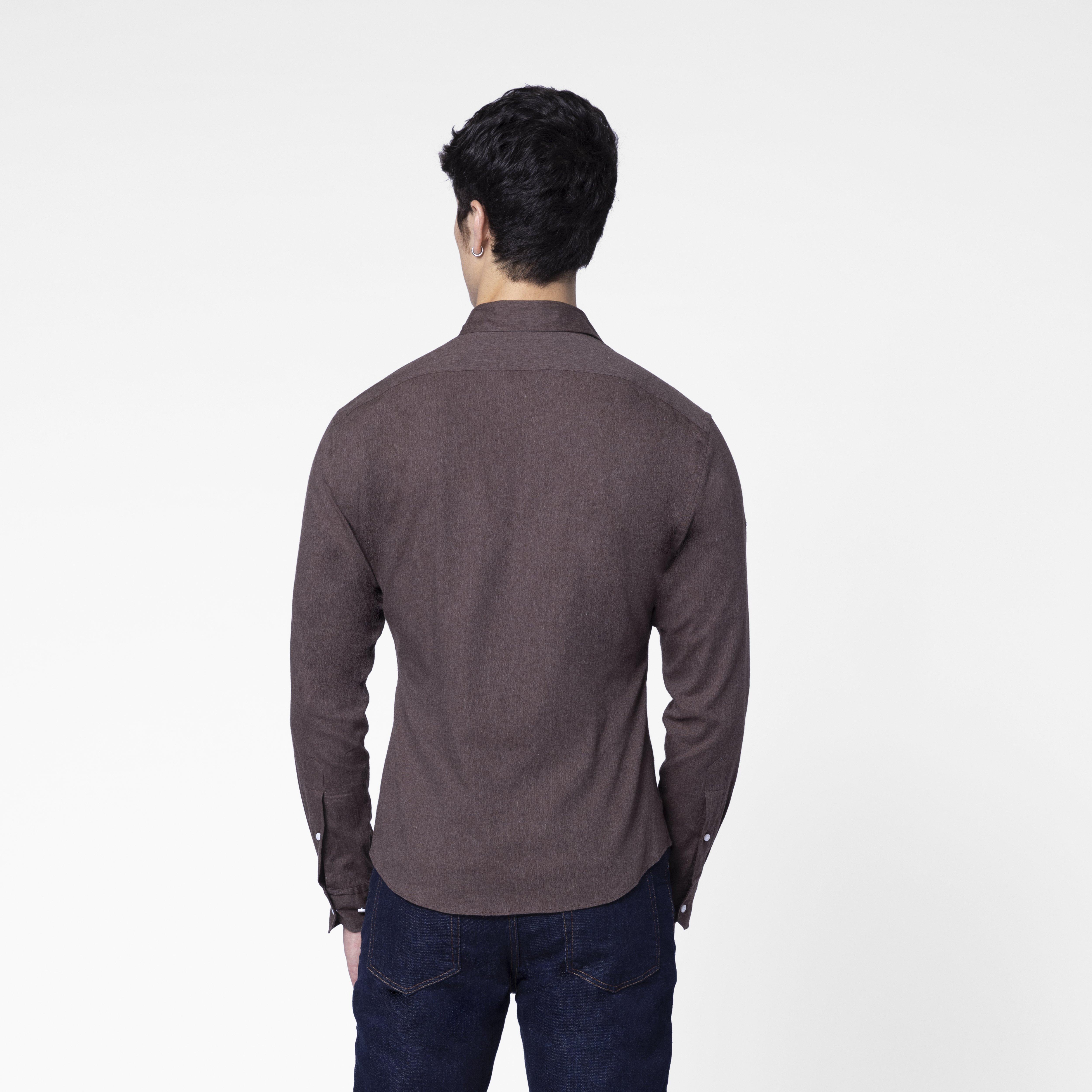 Product thumbnail 2 Brown shirt - Herringbone Design from Indochino Collection