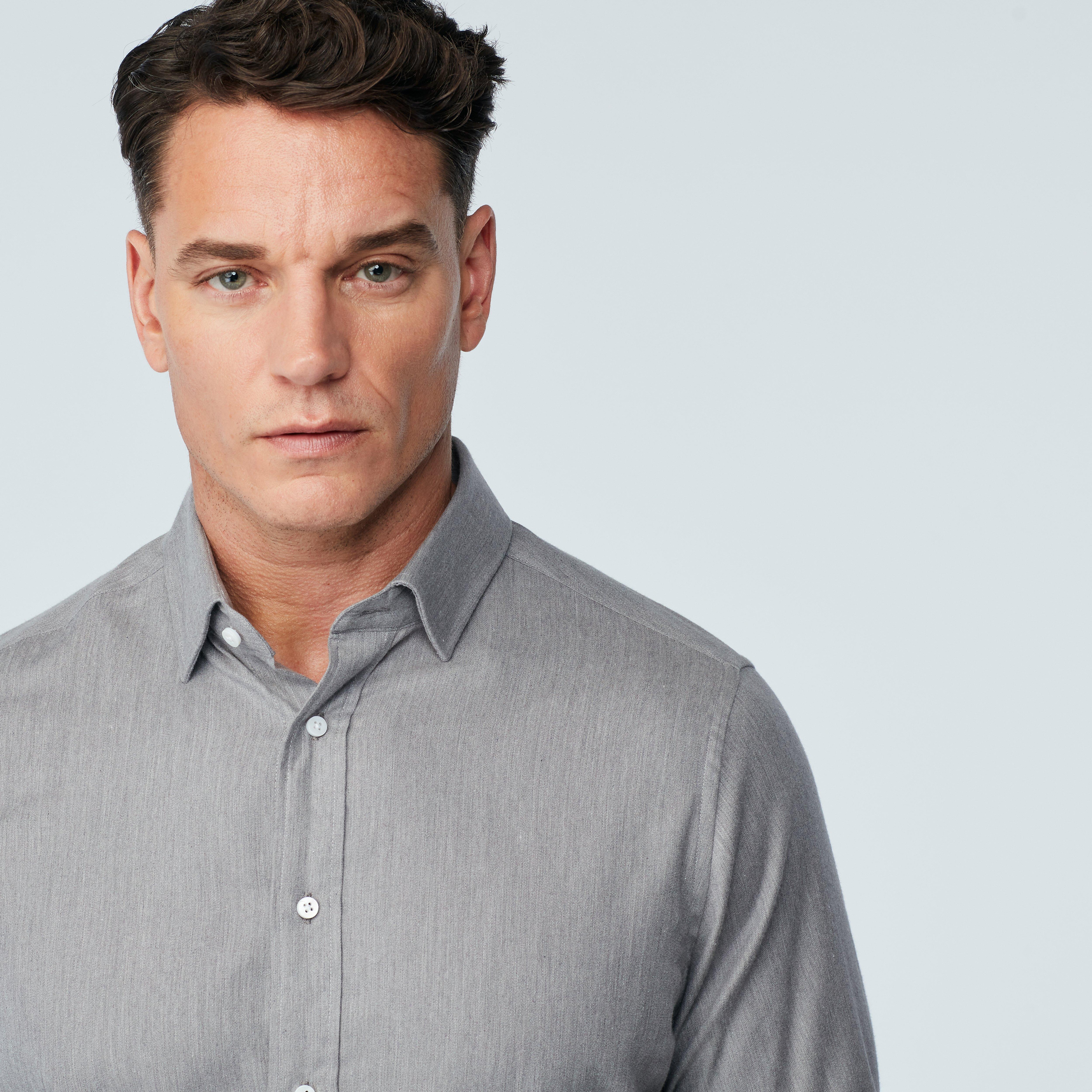 Product thumbnail 3 Gray shirt - Herringbone Design from Indochino Collection