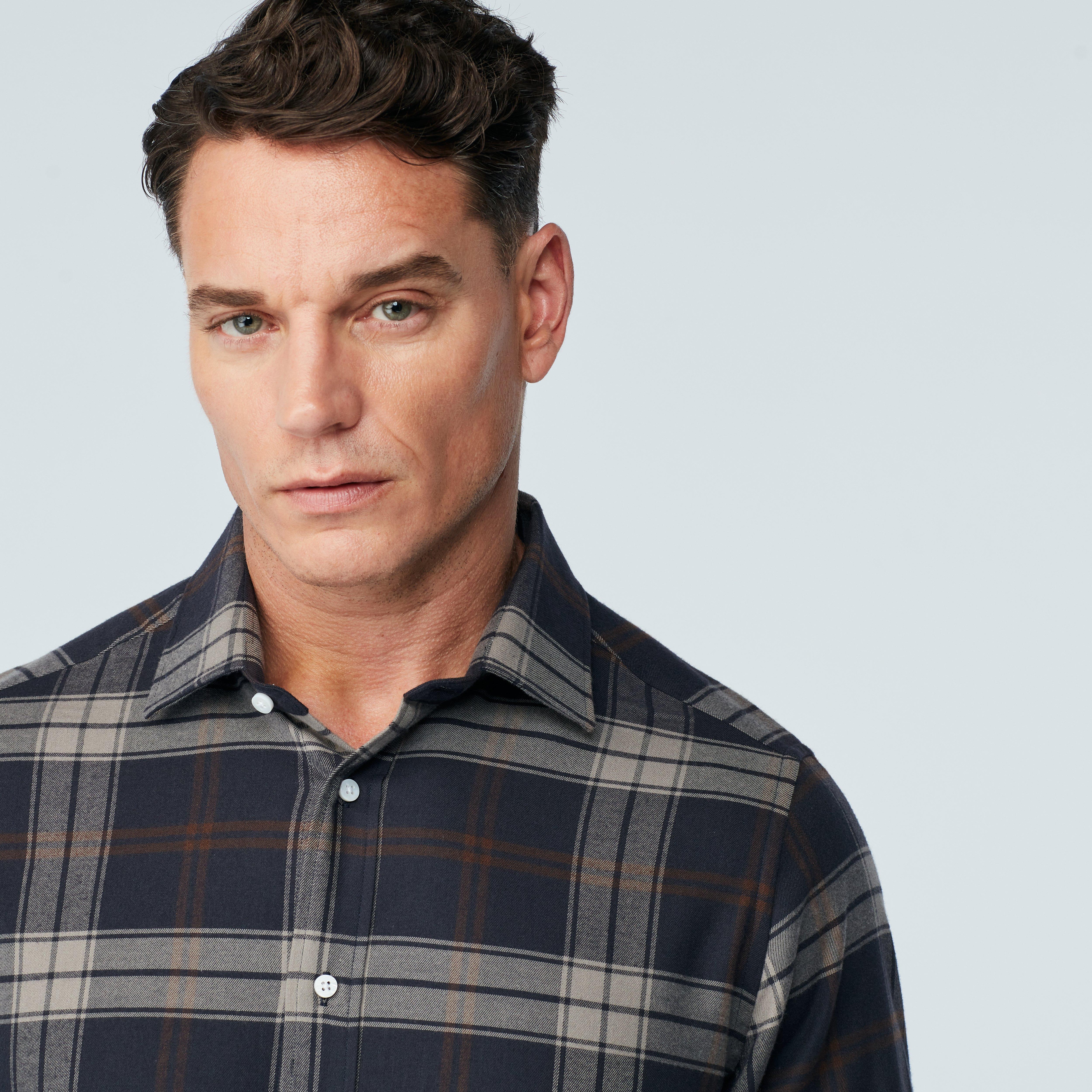 Product thumbnail 3 Navy shirt - Plaid Design from Indochino Collection