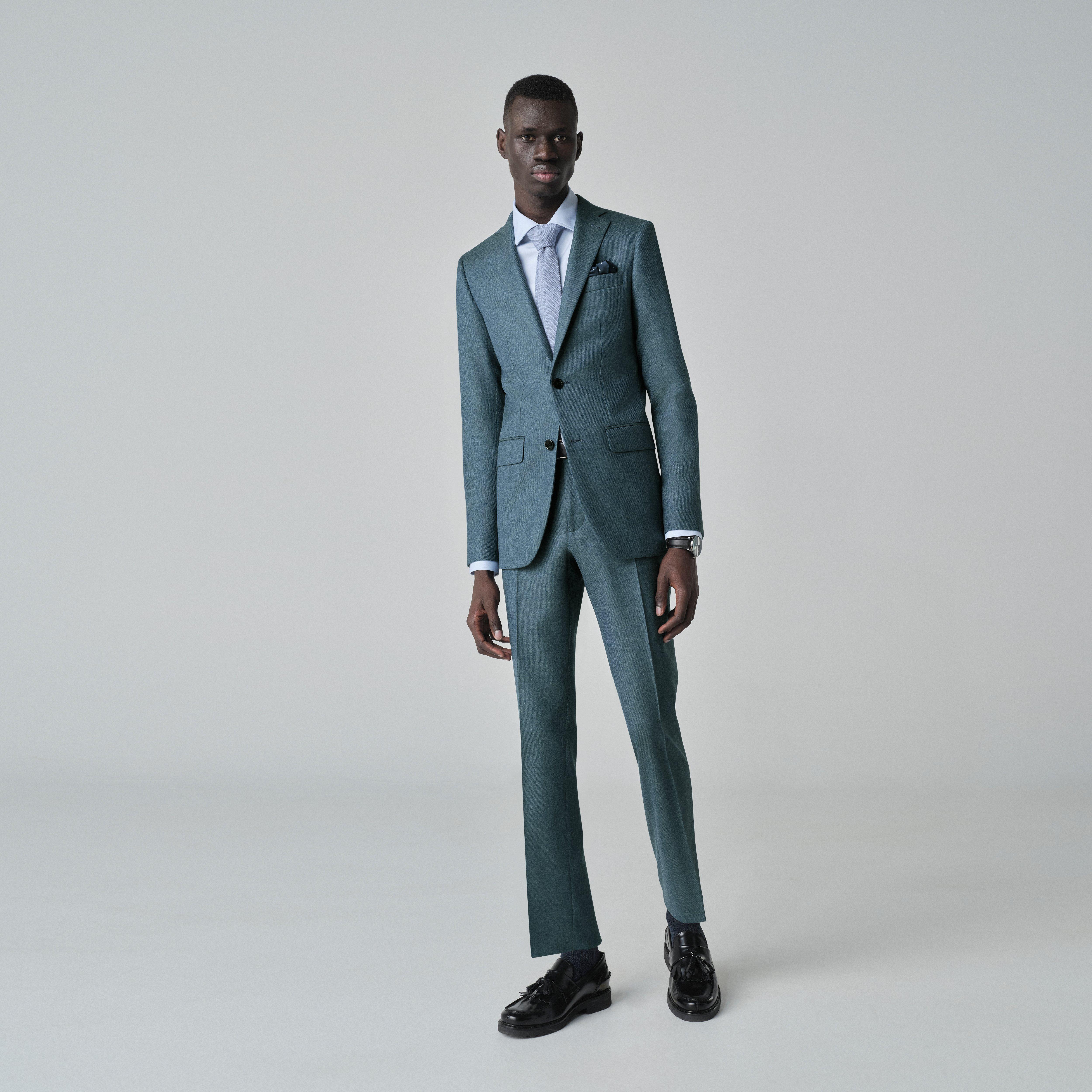 Teal suit - Solid Design from Indochino Collection
