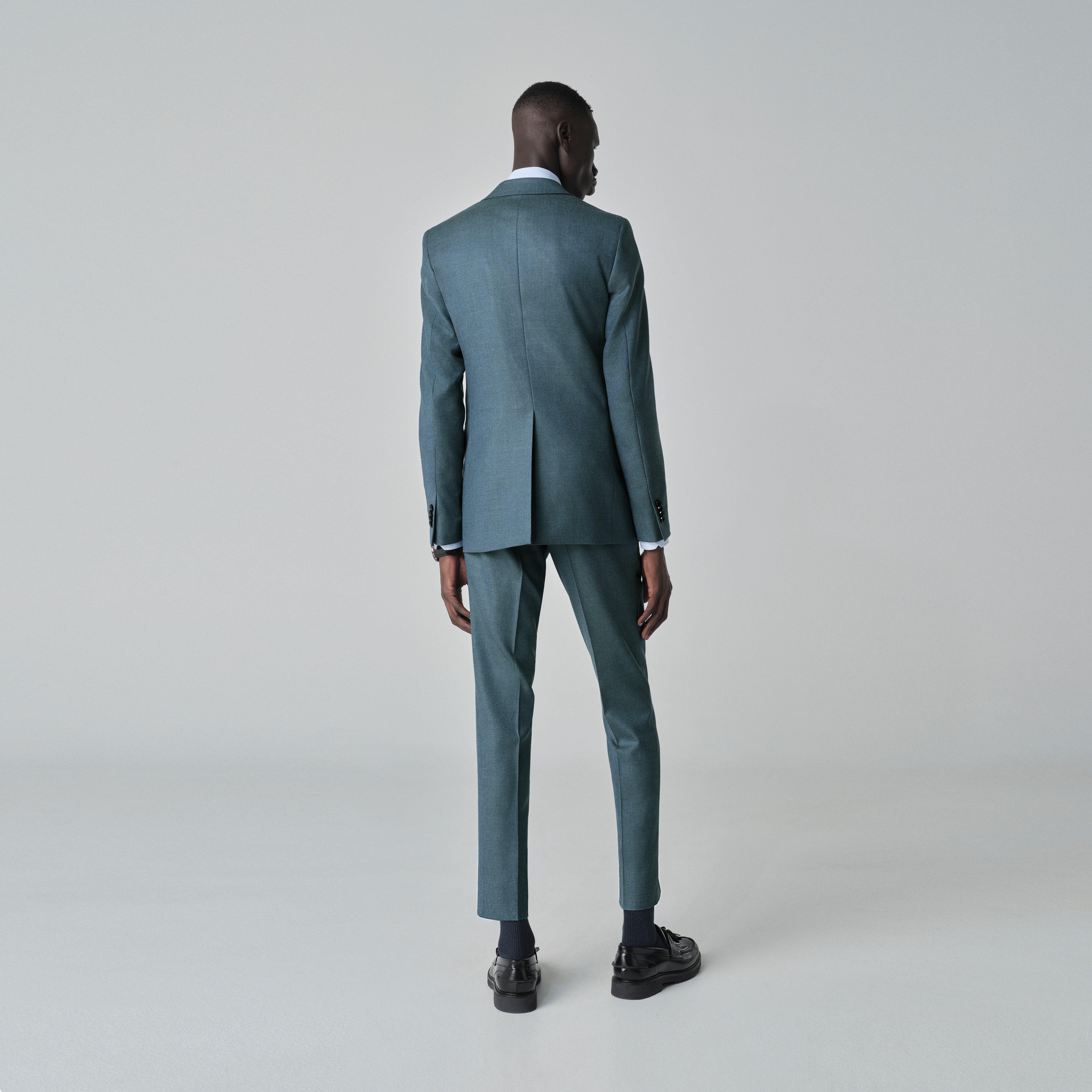 Product thumbnail 2 Teal suit - Solid Design from Indochino Collection