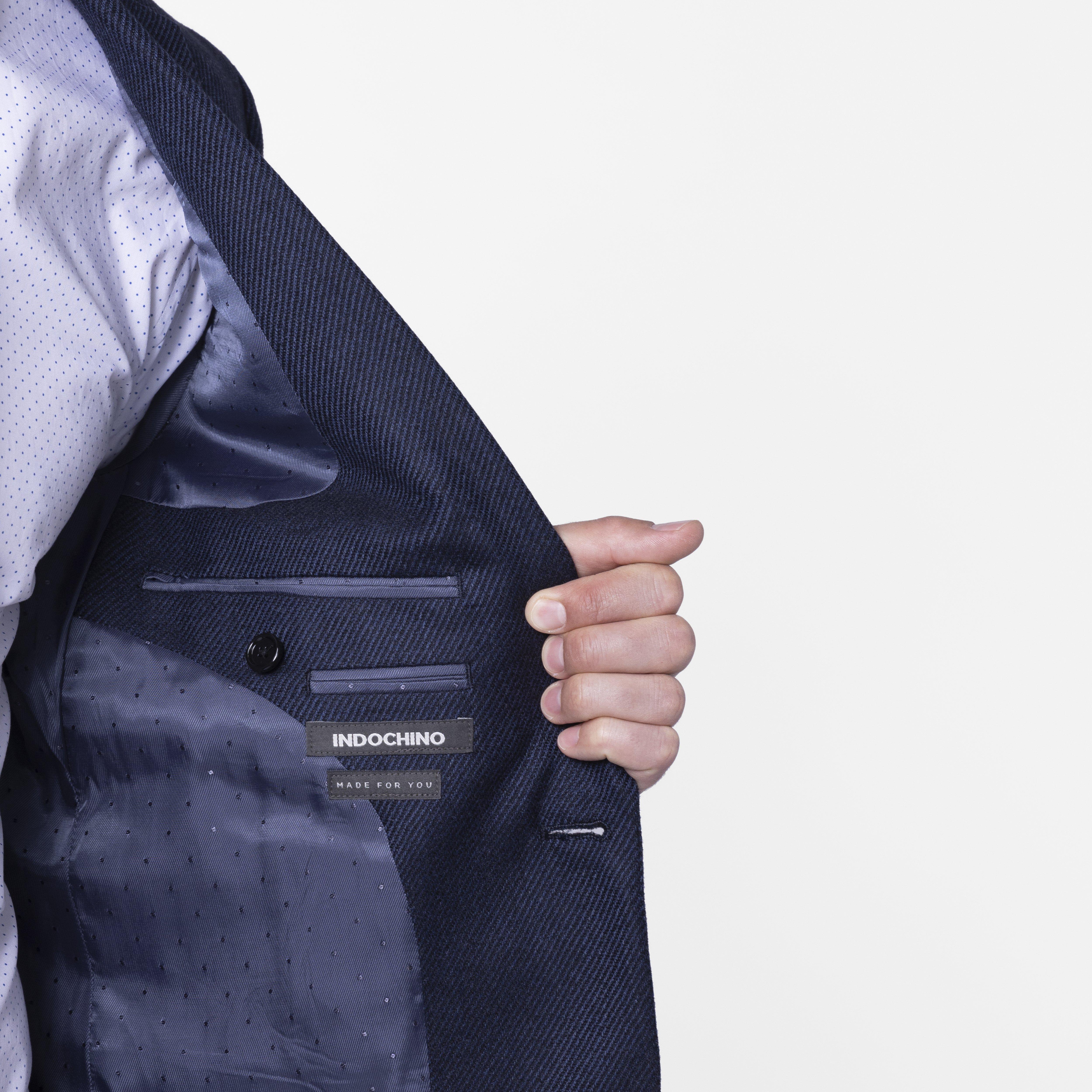 Product thumbnail 3 Navy blazer - Solid Design from Italian Indochino Collection