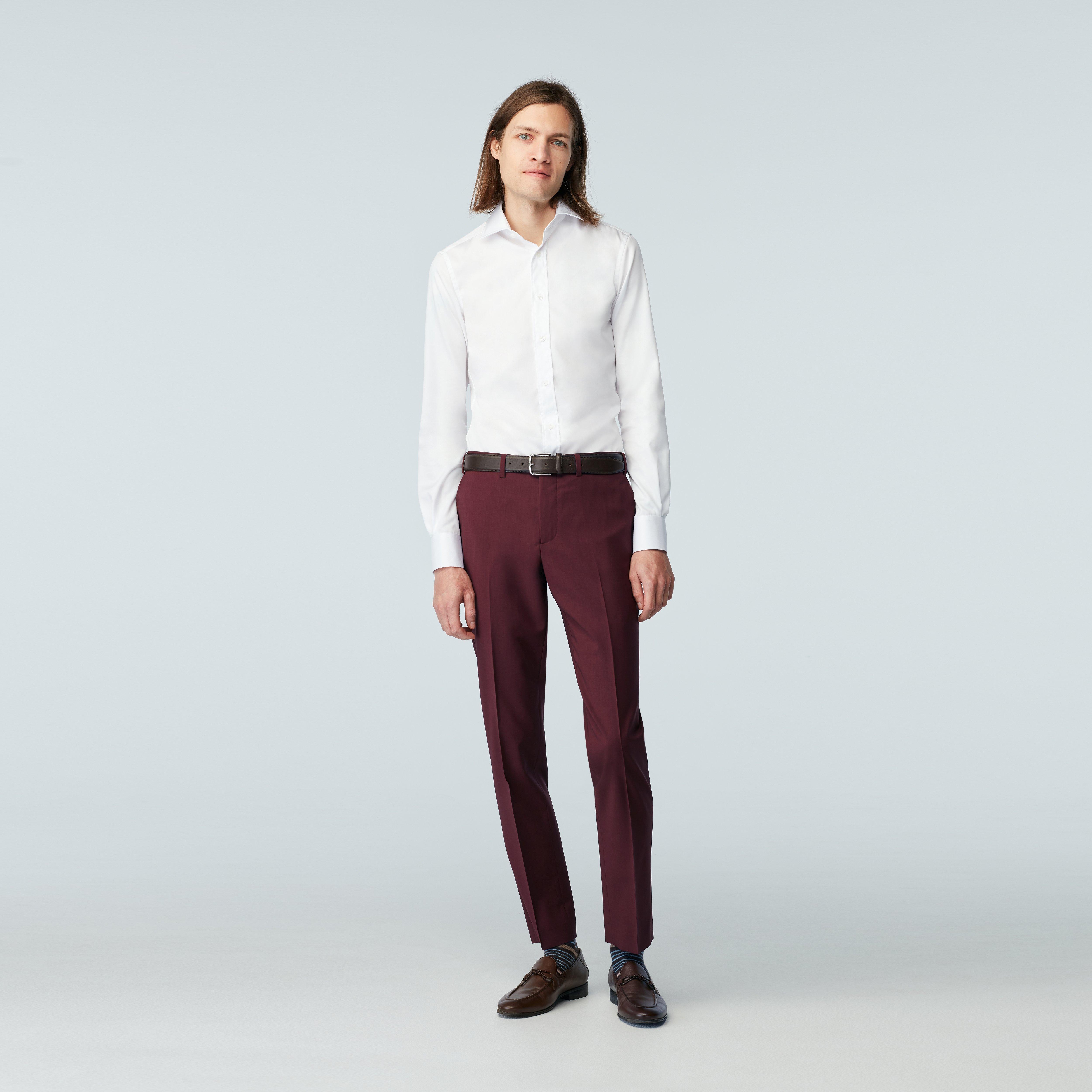 Product thumbnail 3 Burgundy suit - Milano Solid Design from Italian Indochino Collection