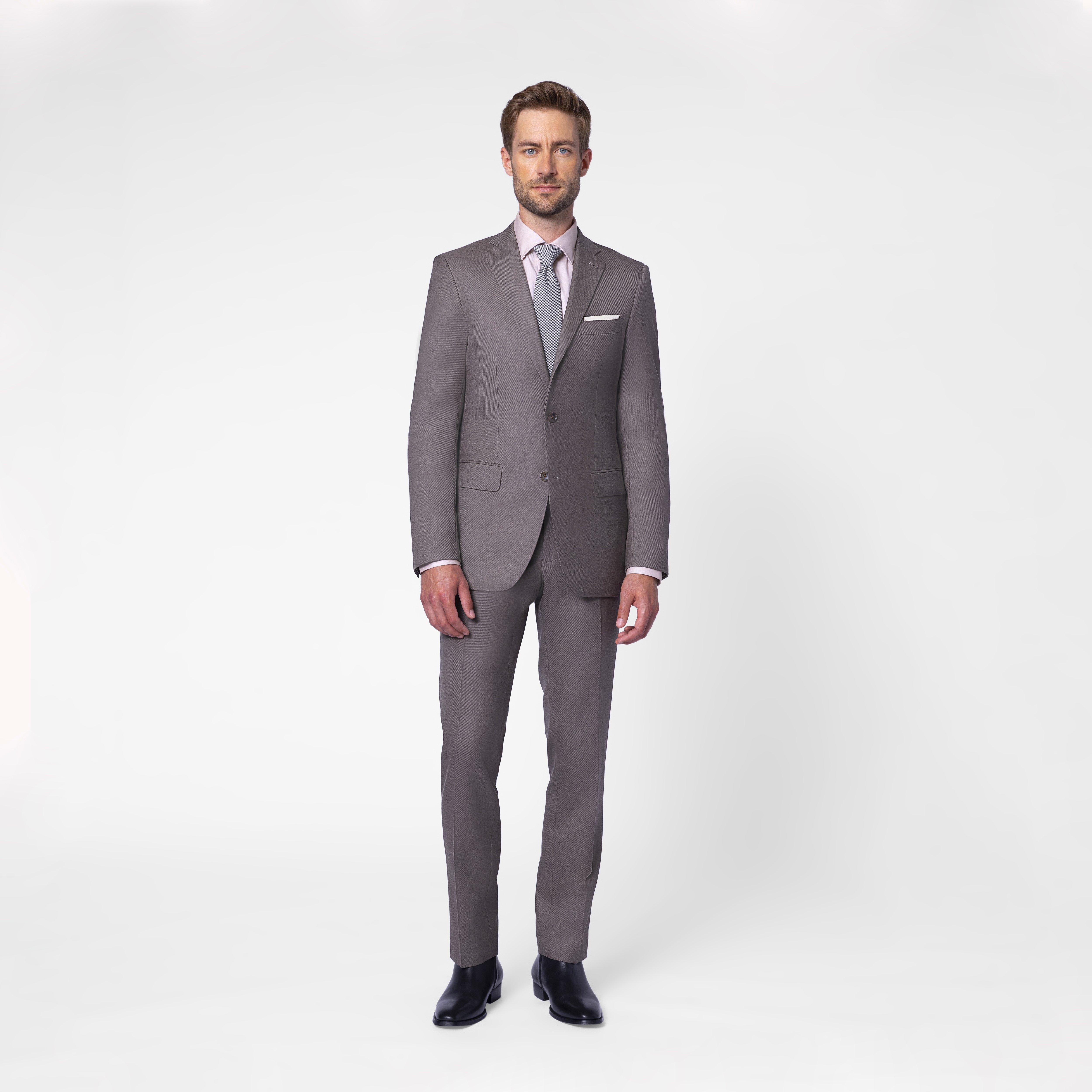 Custom Suits Made For You - Johnby Twill Light Brown Suit | INDOCHINO