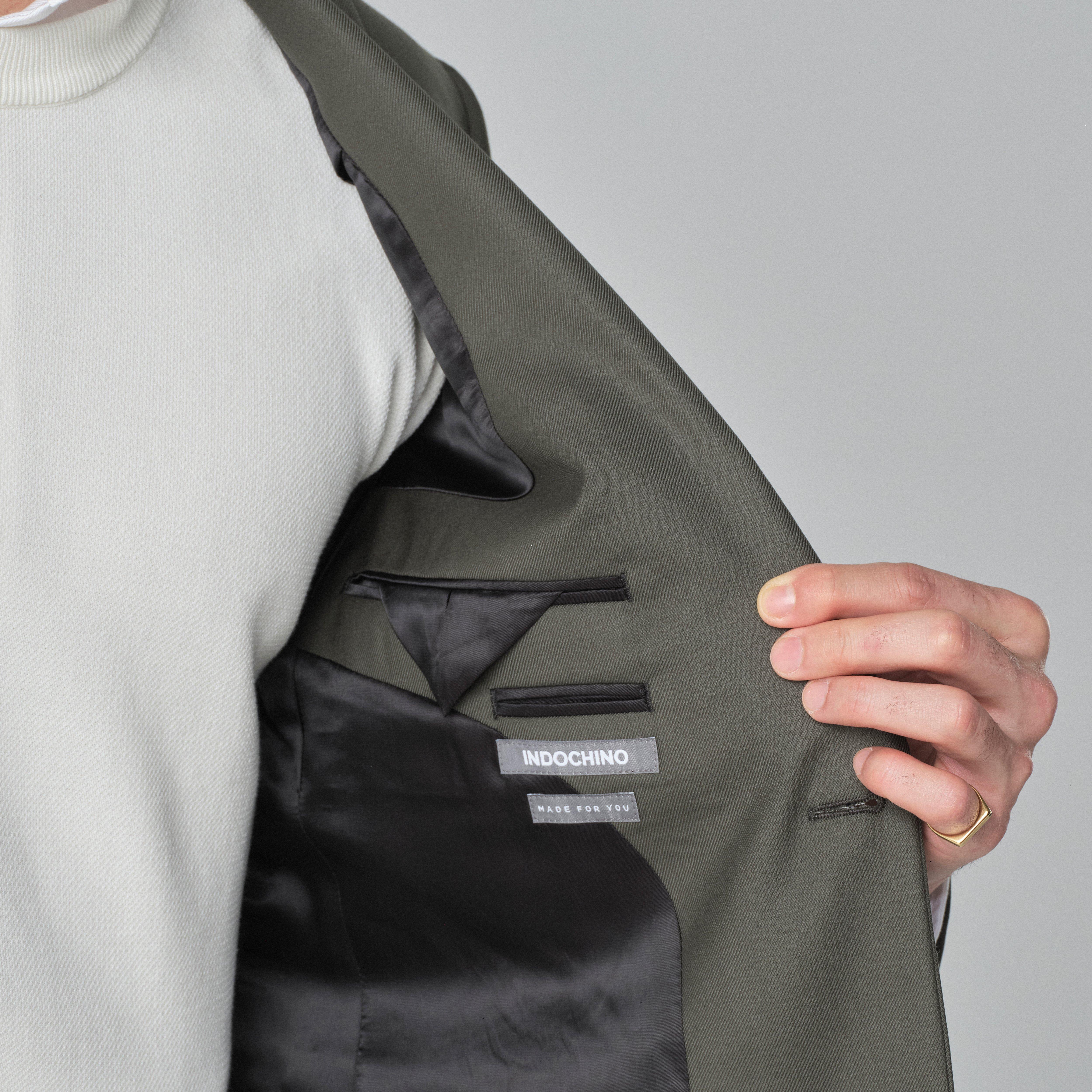 Product thumbnail 3 Olive blazer - Solid Design from Fall / Winter Indochino Collection