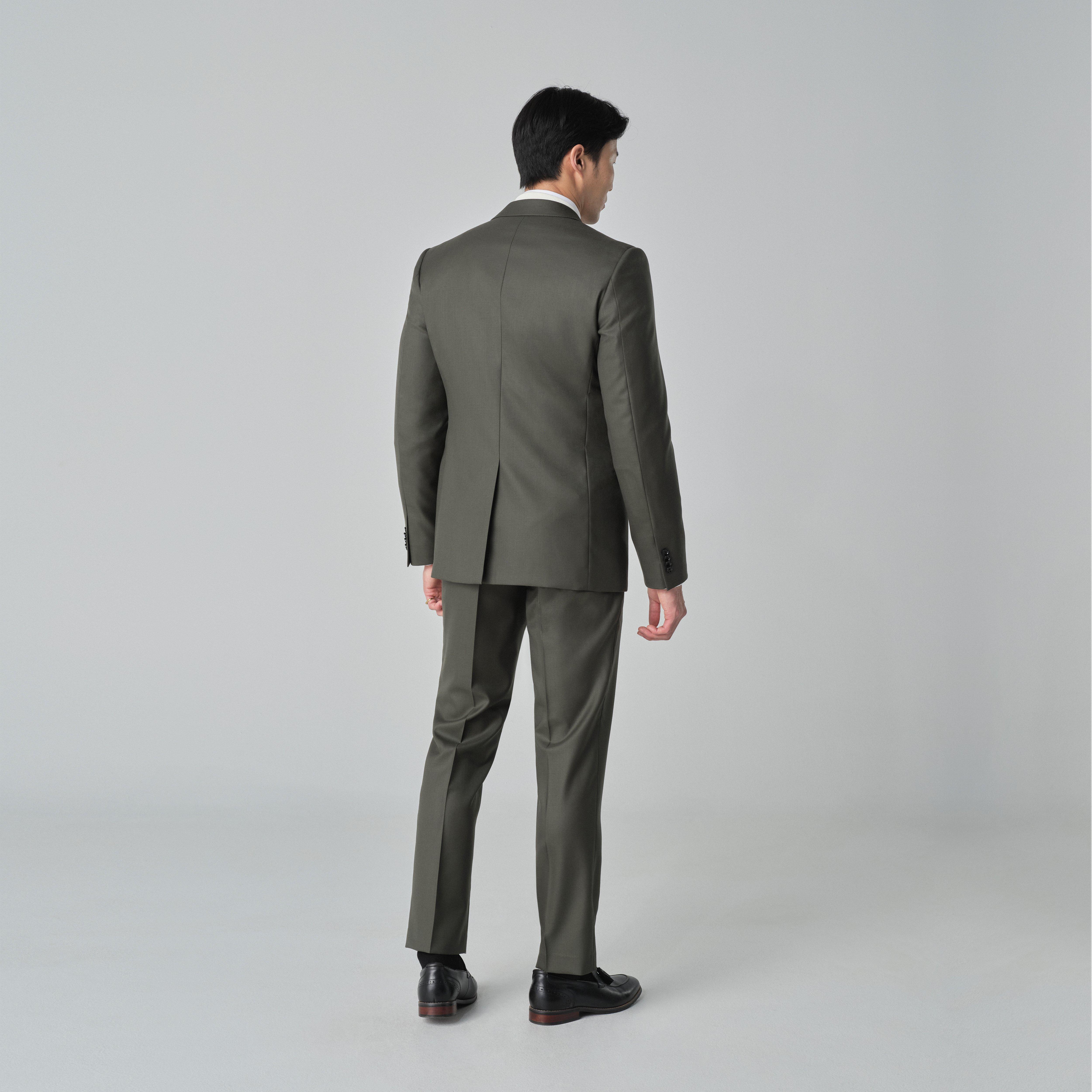 Product thumbnail 2 Olive suit - Solid Design from Indochino Collection