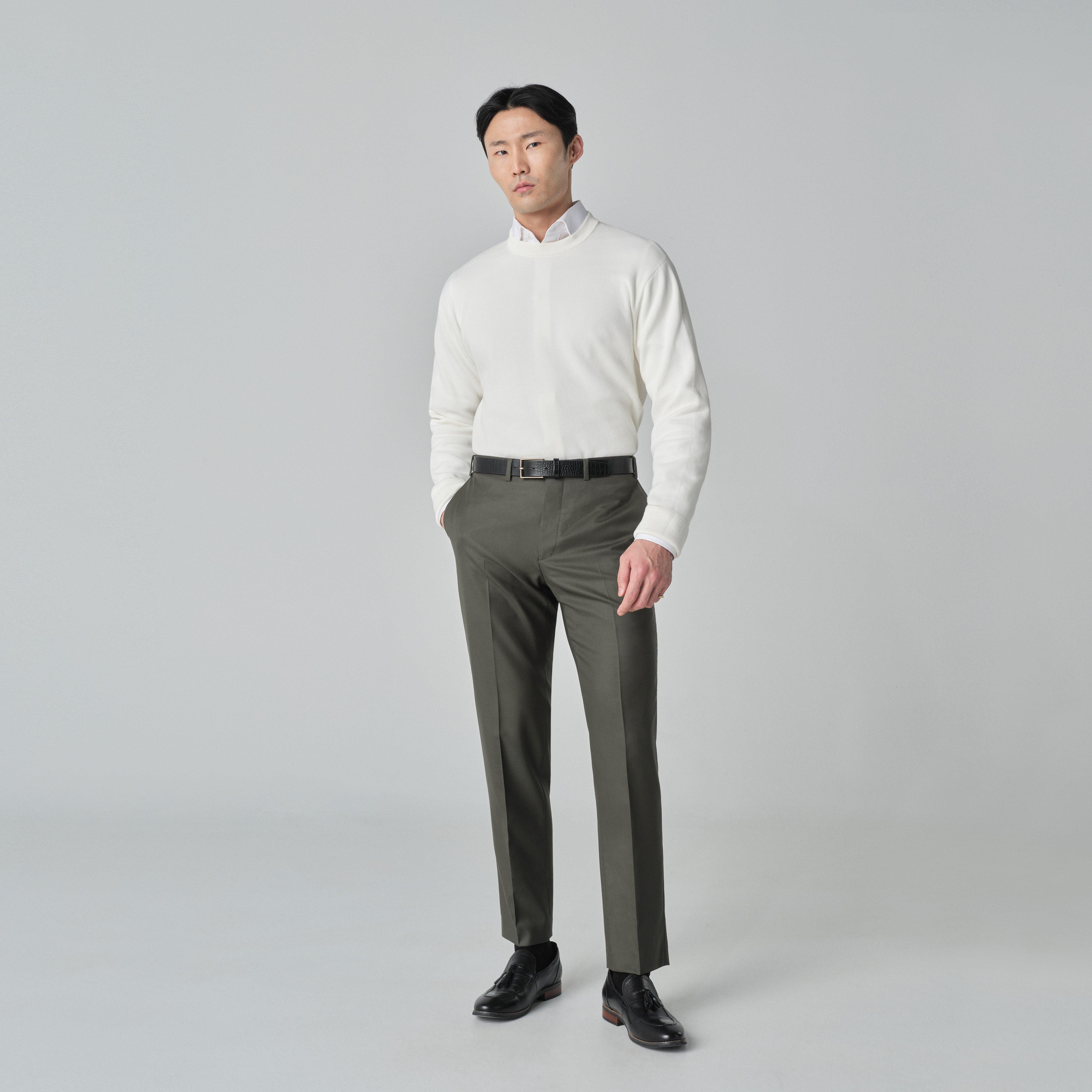 Product thumbnail 3 Olive suit - Solid Design from Indochino Collection