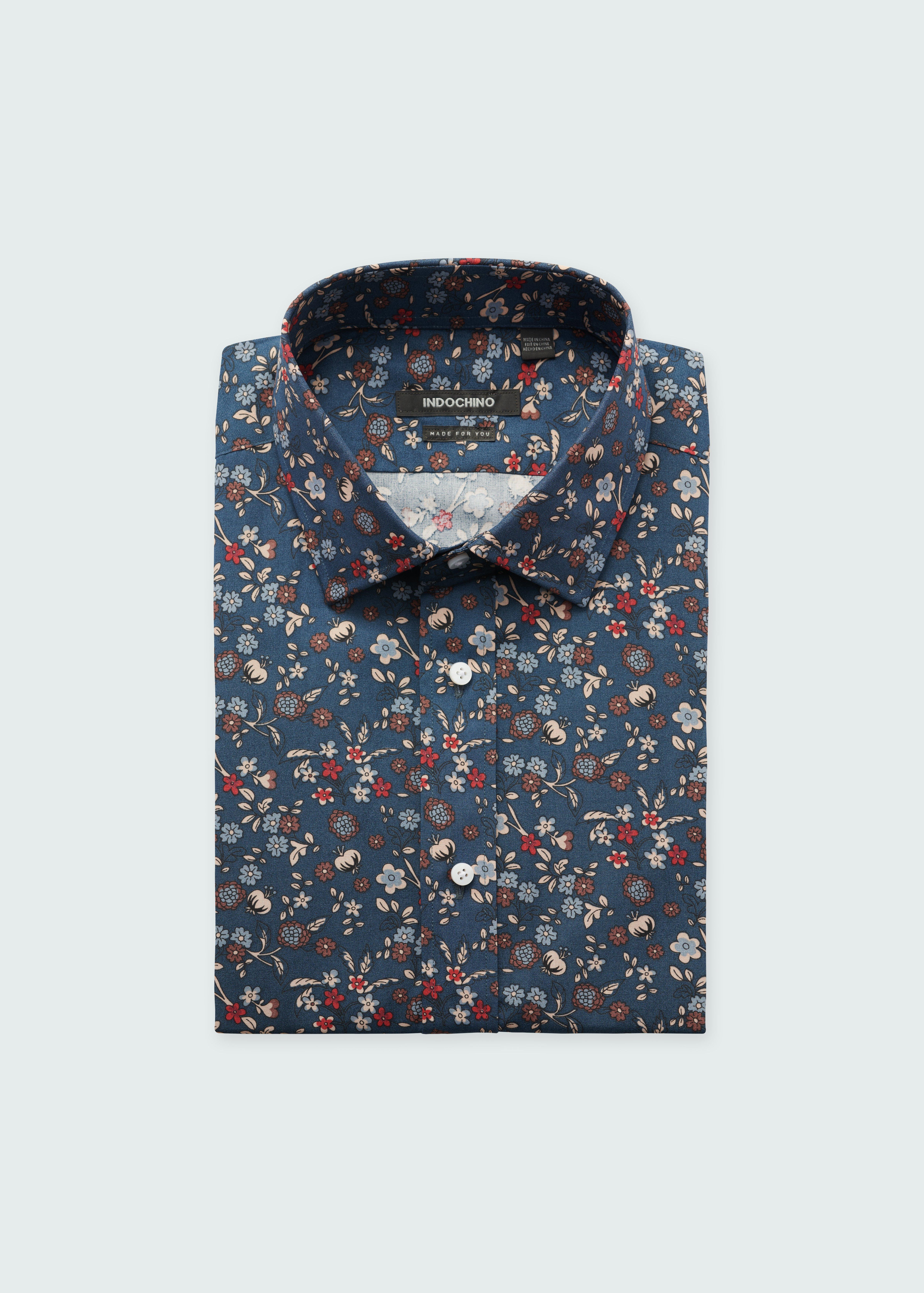 Jacob Floral Multi Navy Shirt (USD)