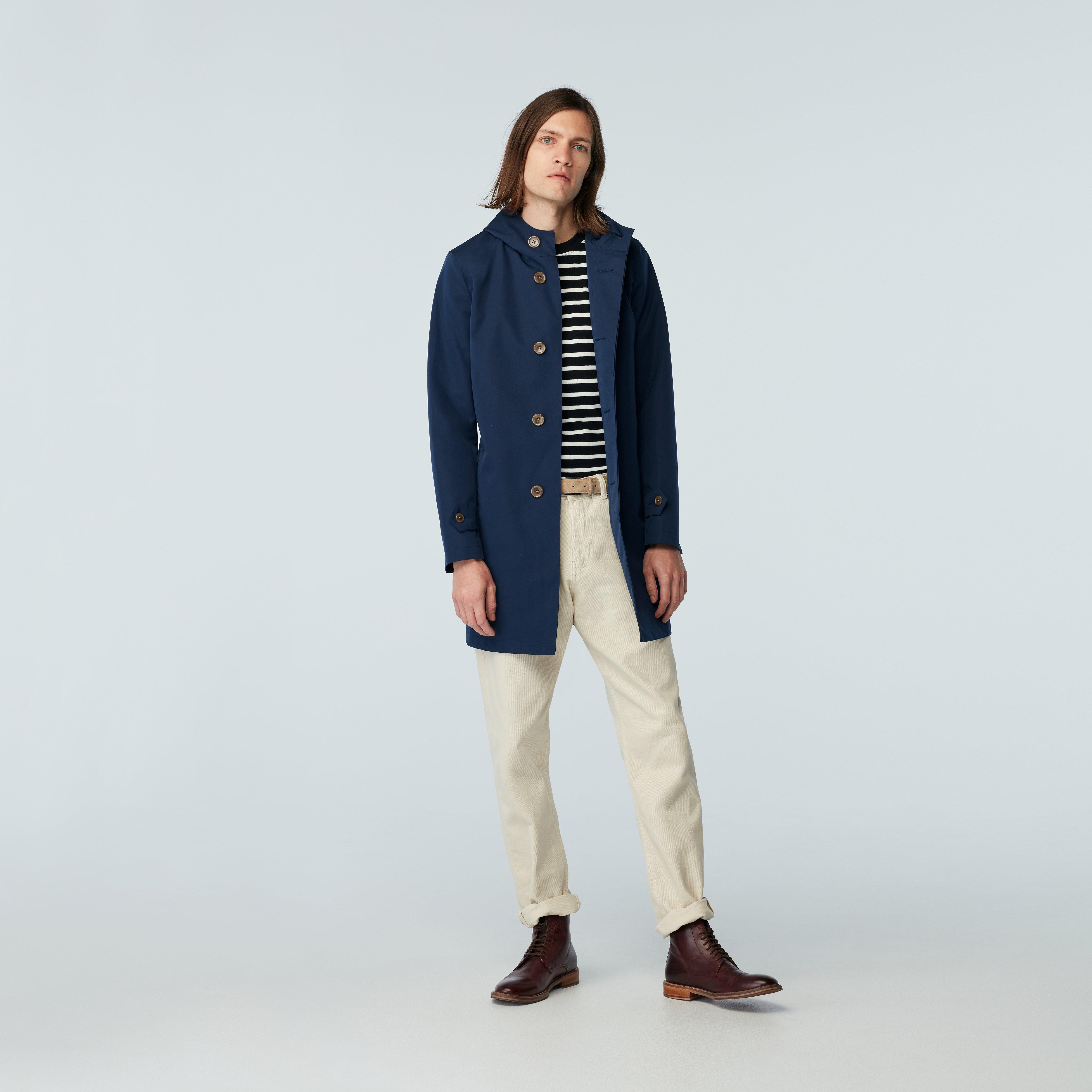 Navy trenchcoat - Solid Design from Seasonal Indochino Collection