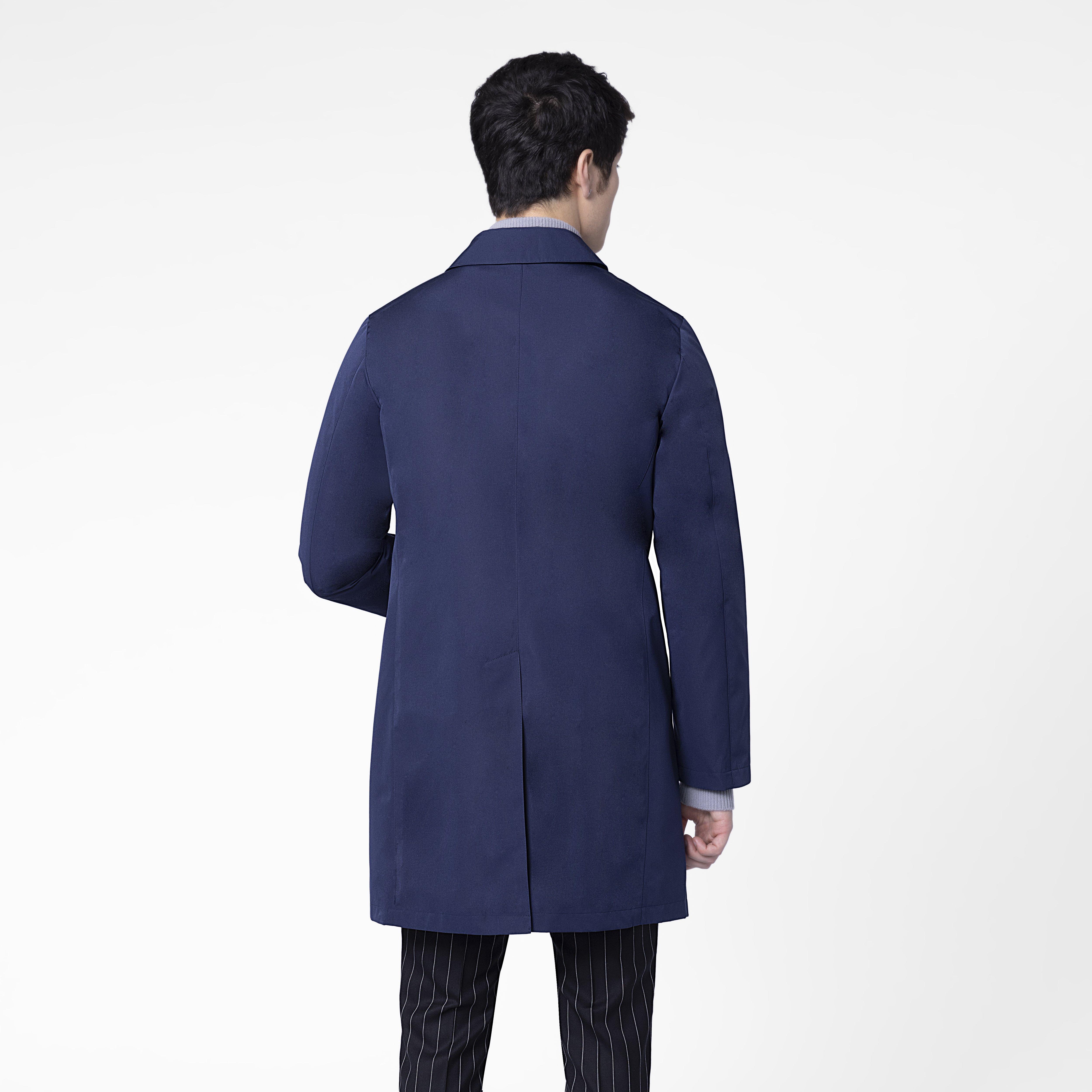 Product thumbnail 2 Navy trenchcoat - Solid Design from Indochino Collection