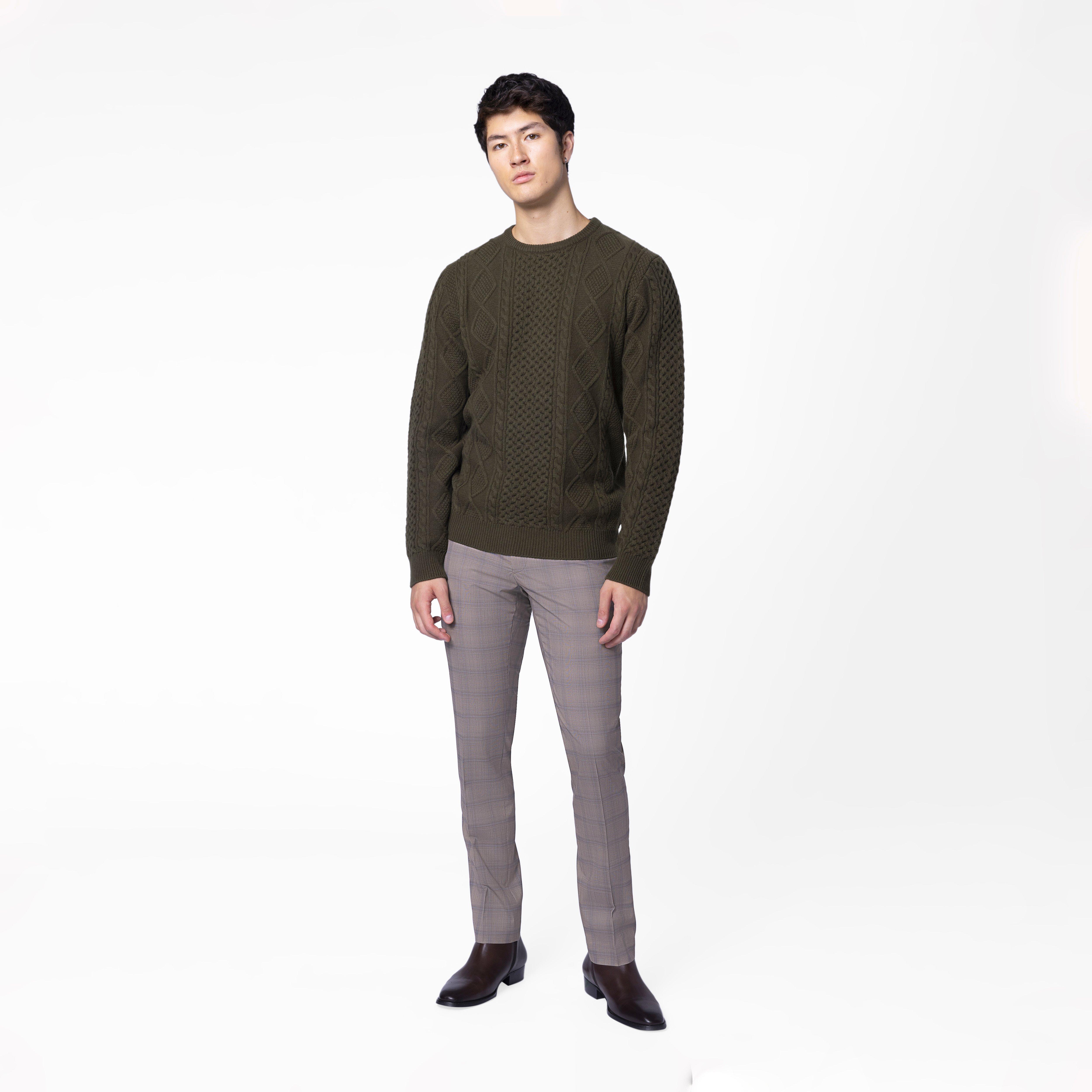 Olive knitwear - Solid Design from Indochino Collection
