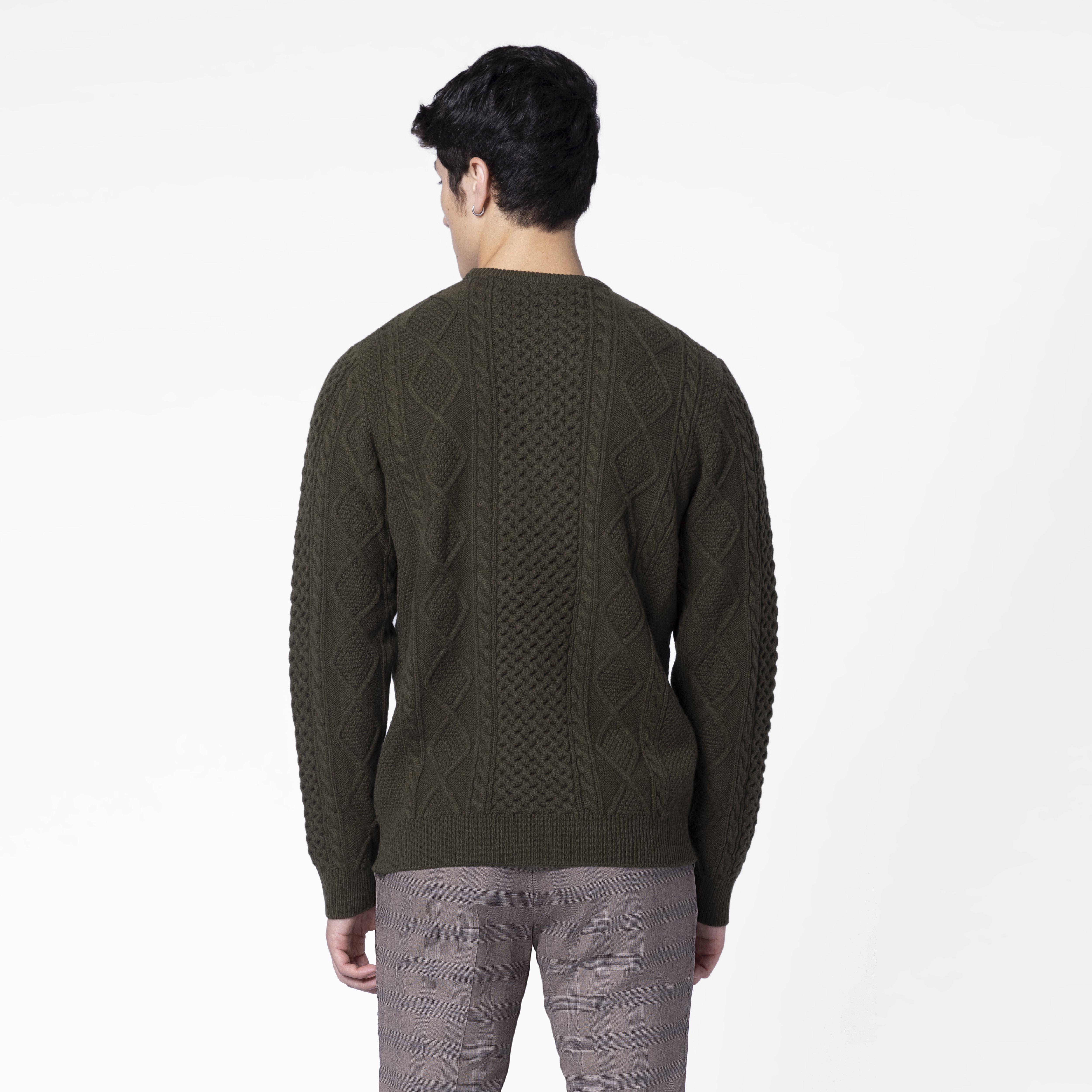 Product thumbnail 2 Olive knitwear - Solid Design from Indochino Collection