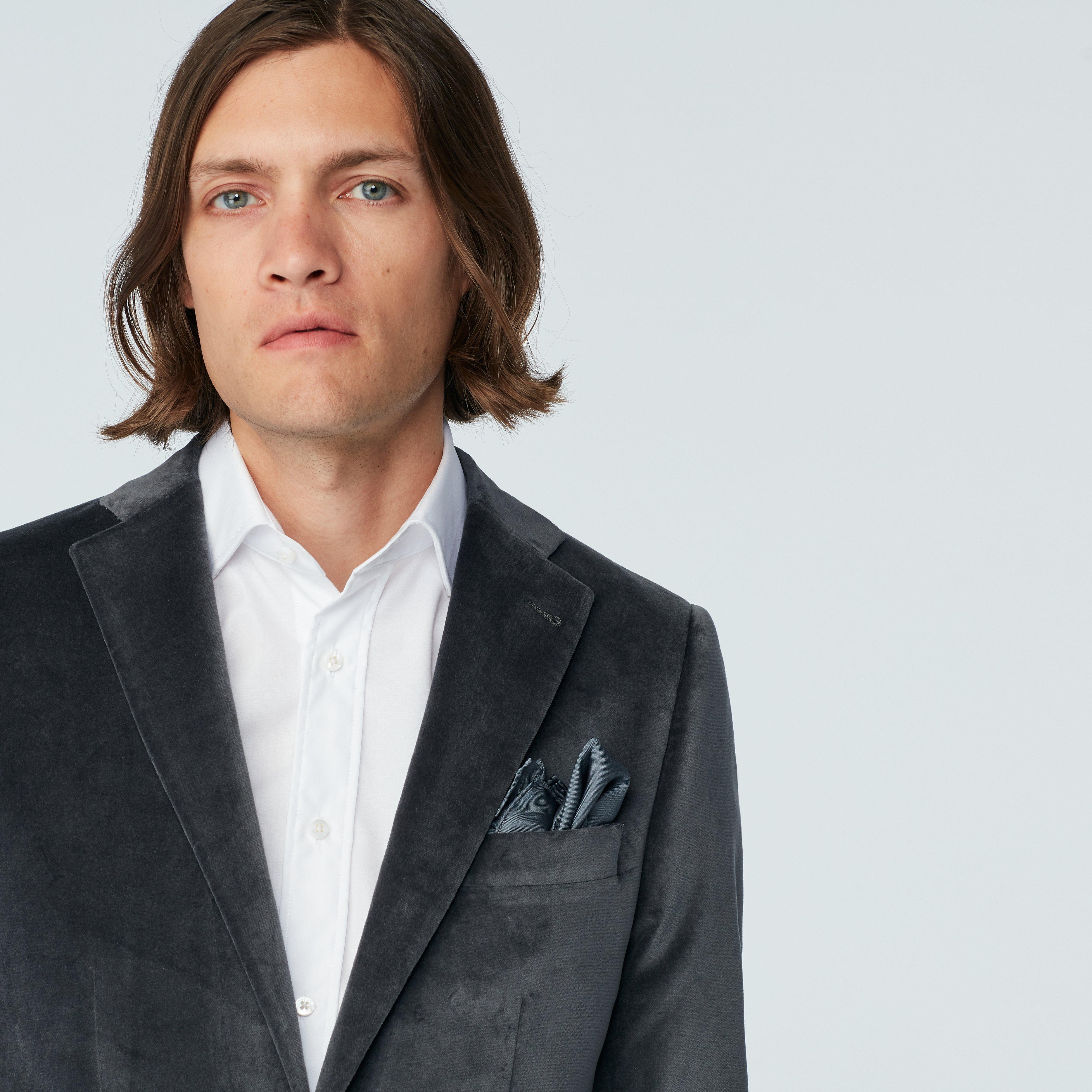 Product thumbnail 4 Gray blazer - Harford Solid Design from Indochino Collection