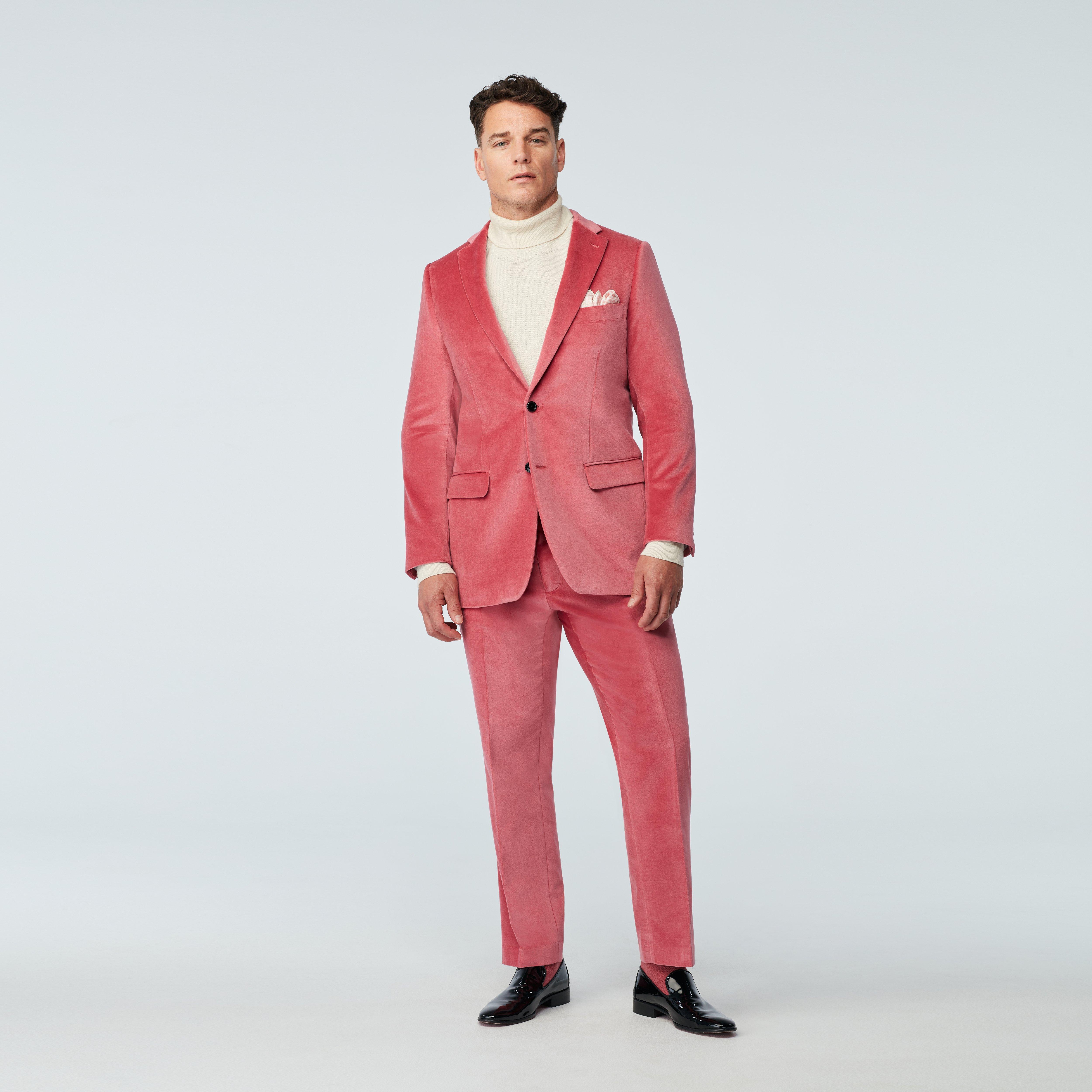 Harford Velvet Dusty Rose Suit