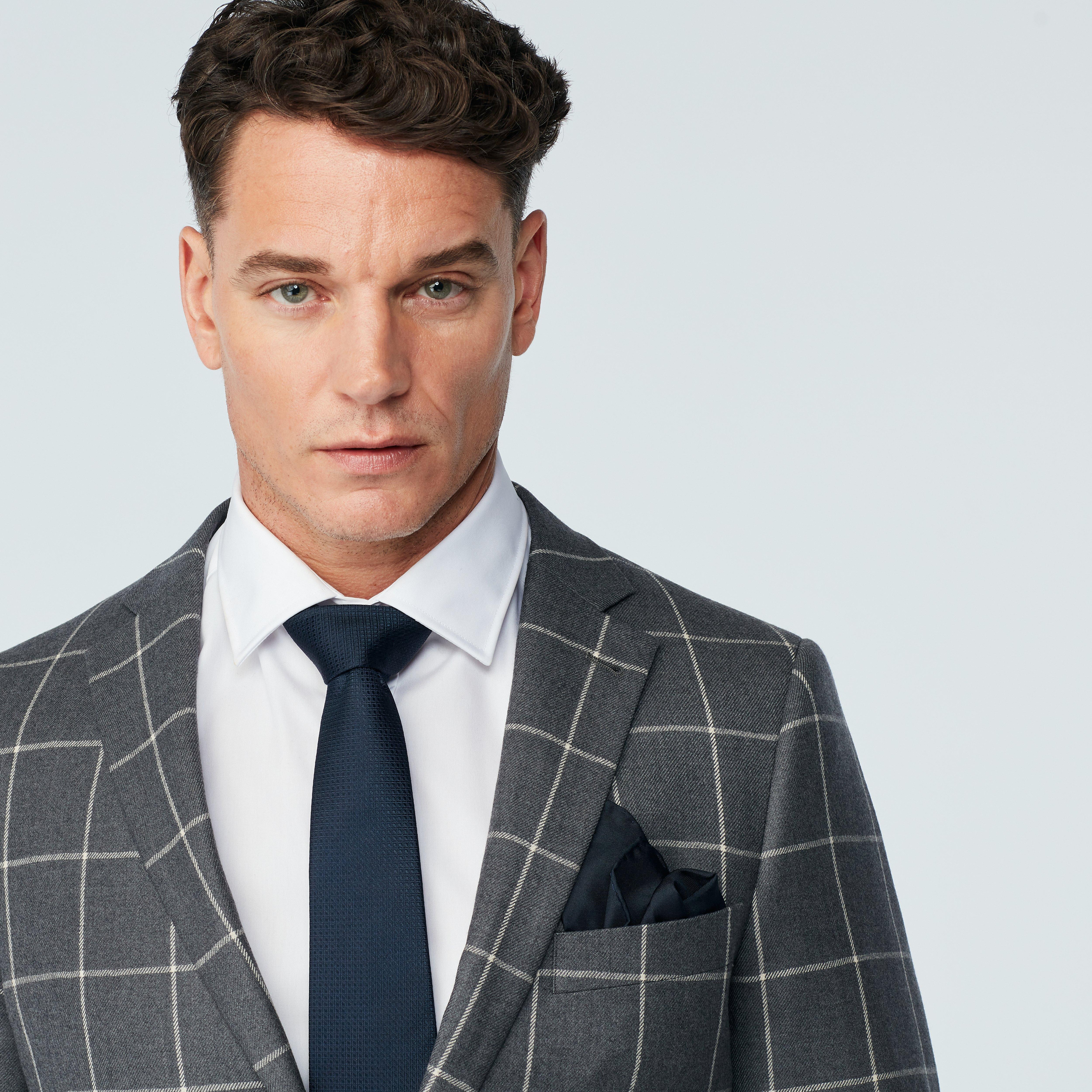 Product thumbnail 4 Gray blazer - Durham Checked Design from Fall / Winter Indochino Collection