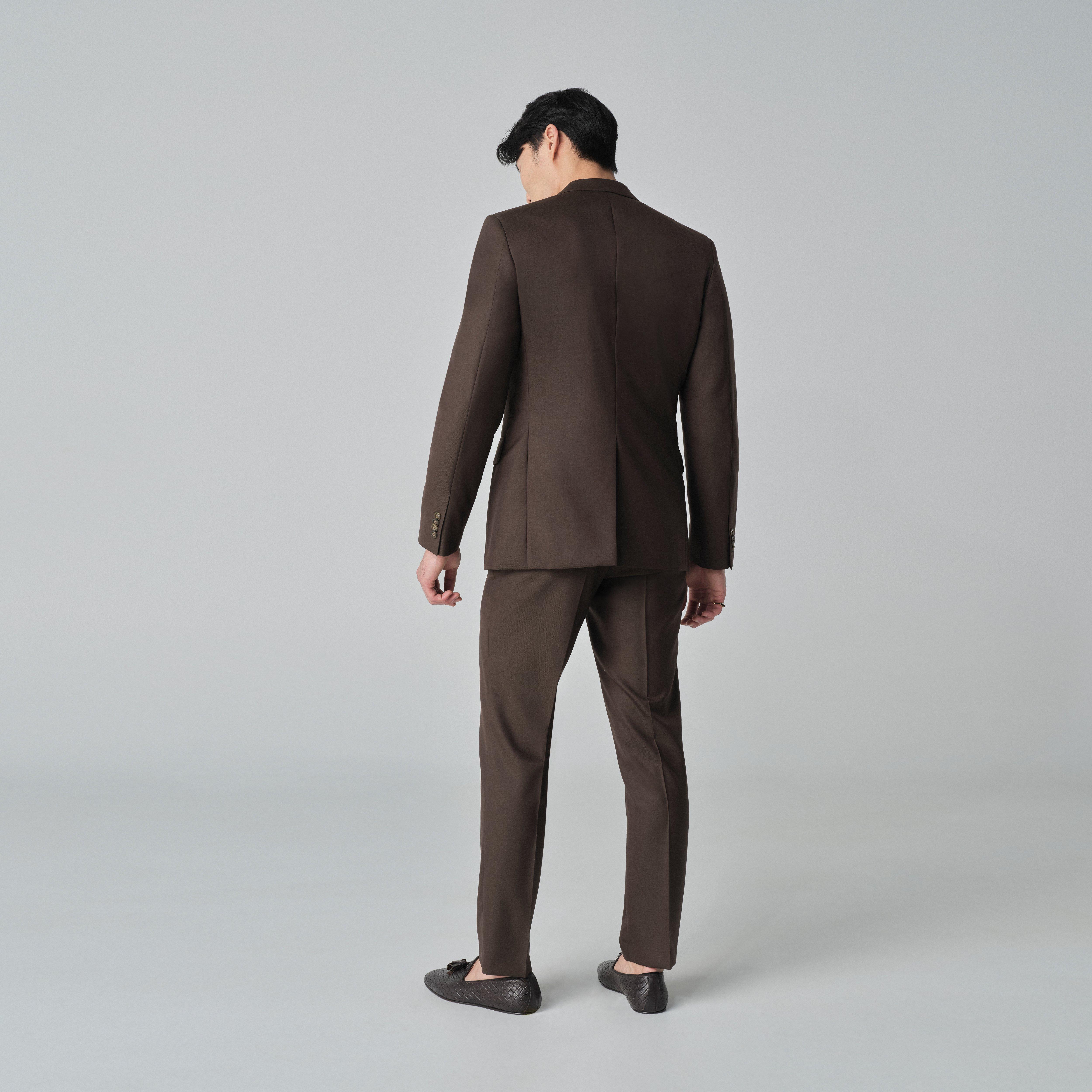 Product thumbnail 2 Brown blazer - Harrogate Solid Design from Luxury Indochino Collection