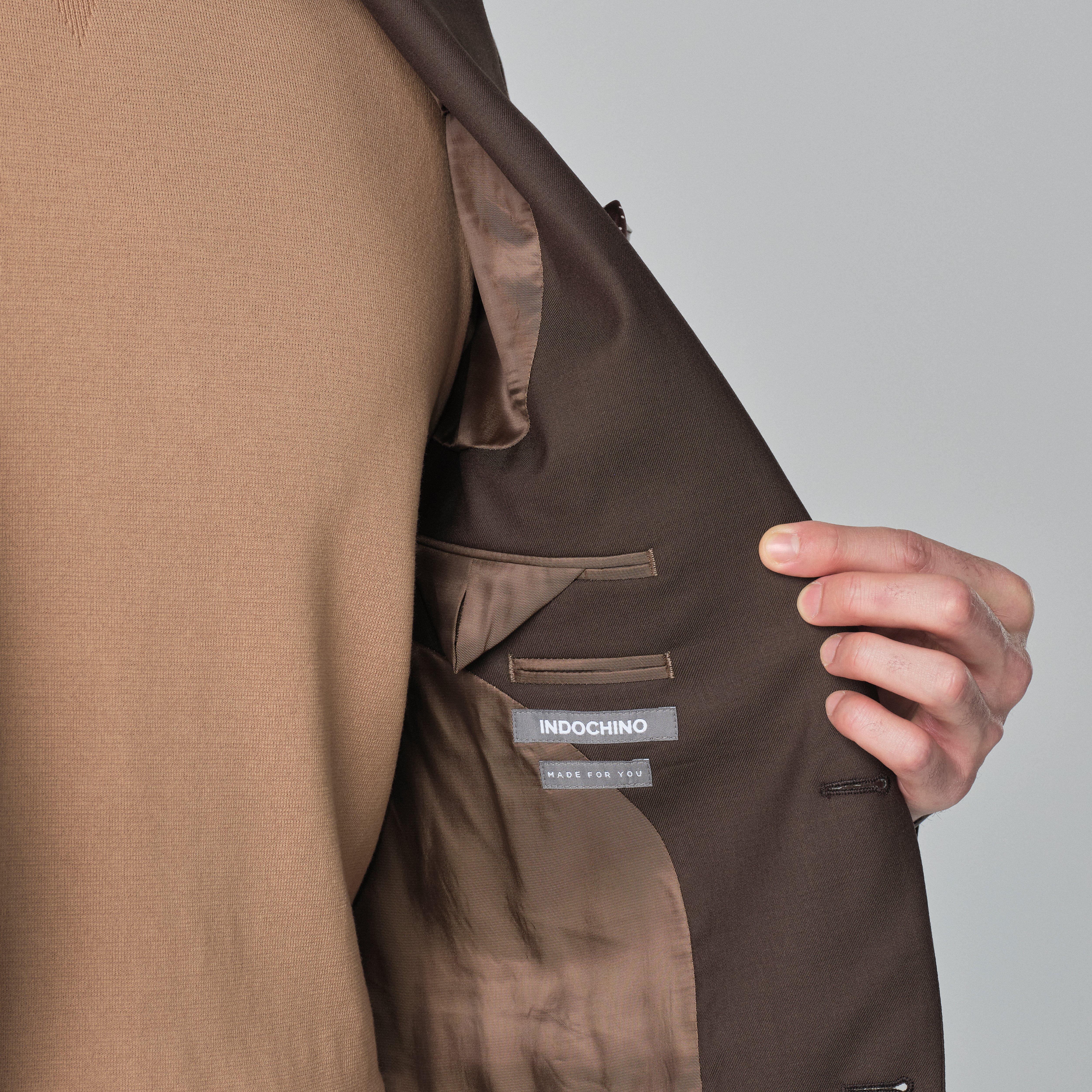 Product thumbnail 3 Brown blazer - Harrogate Solid Design from Luxury Indochino Collection
