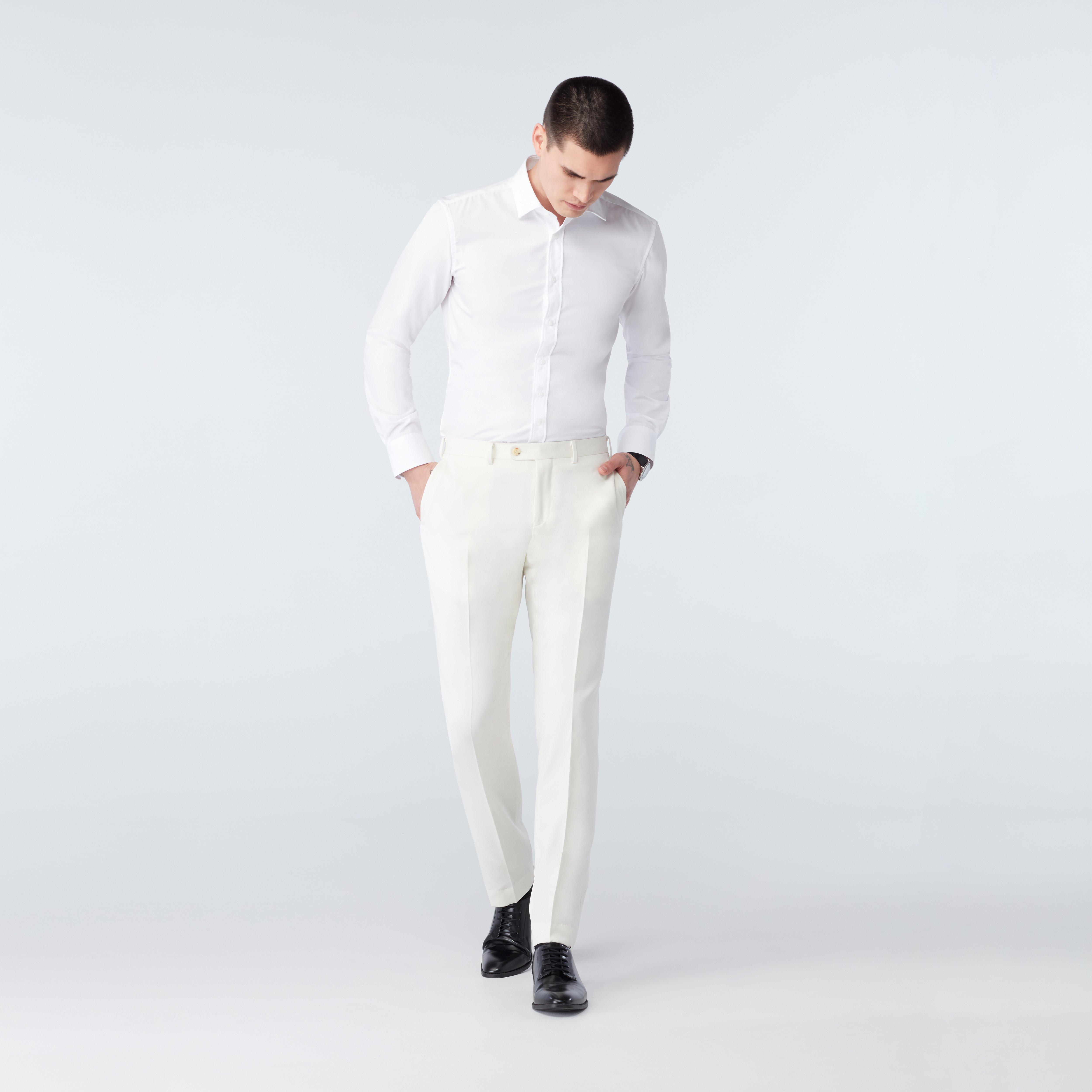 Product thumbnail 3 White suit - Solid Design from Spring / Summer Indochino Collection