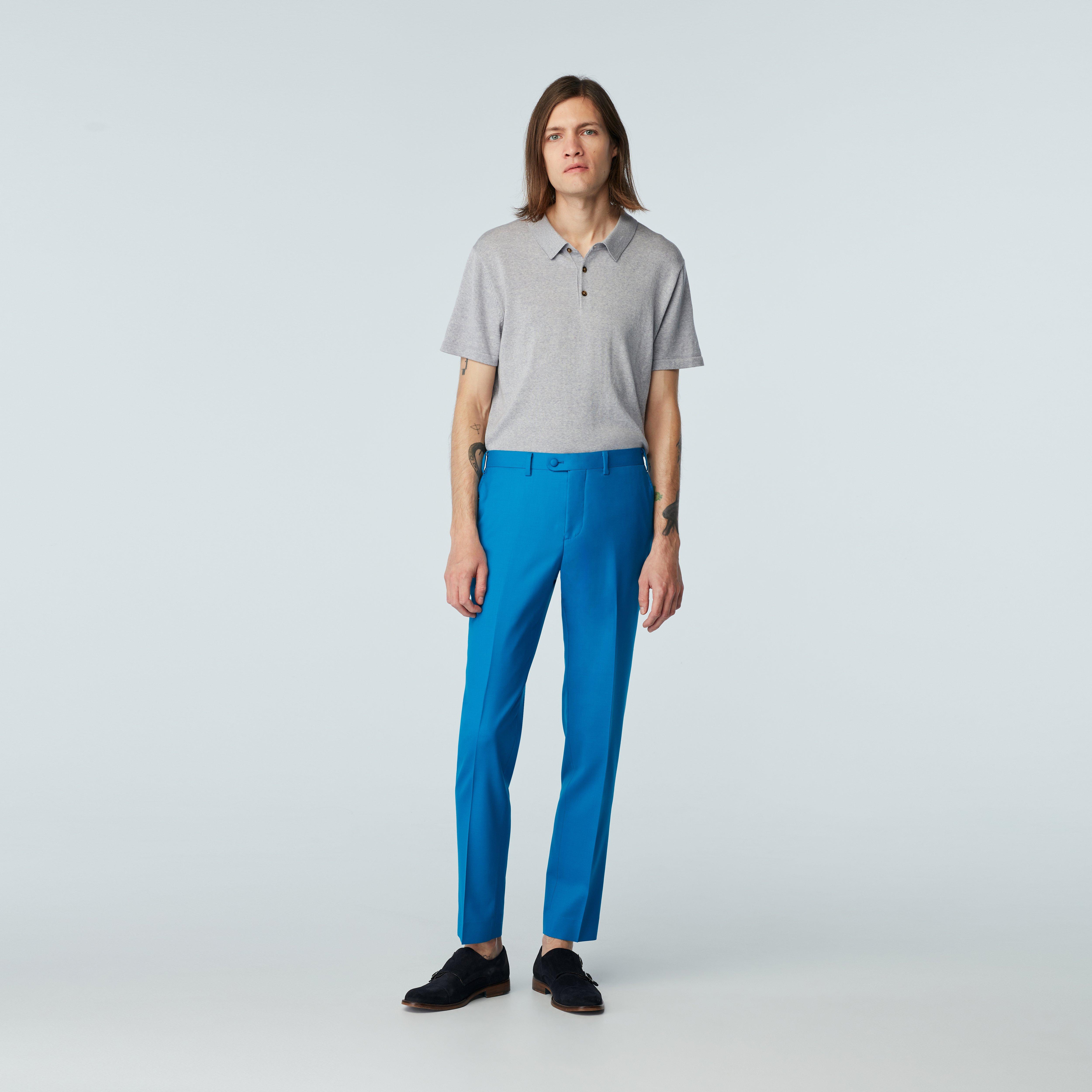 Blue pants - Harrogate Solid Design from Luxury Indochino Collection