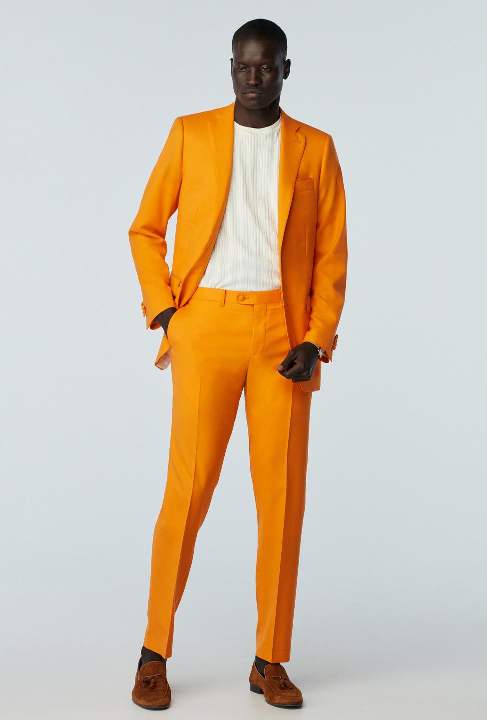 New Designer Orange Color Neck Design Salwar Suit