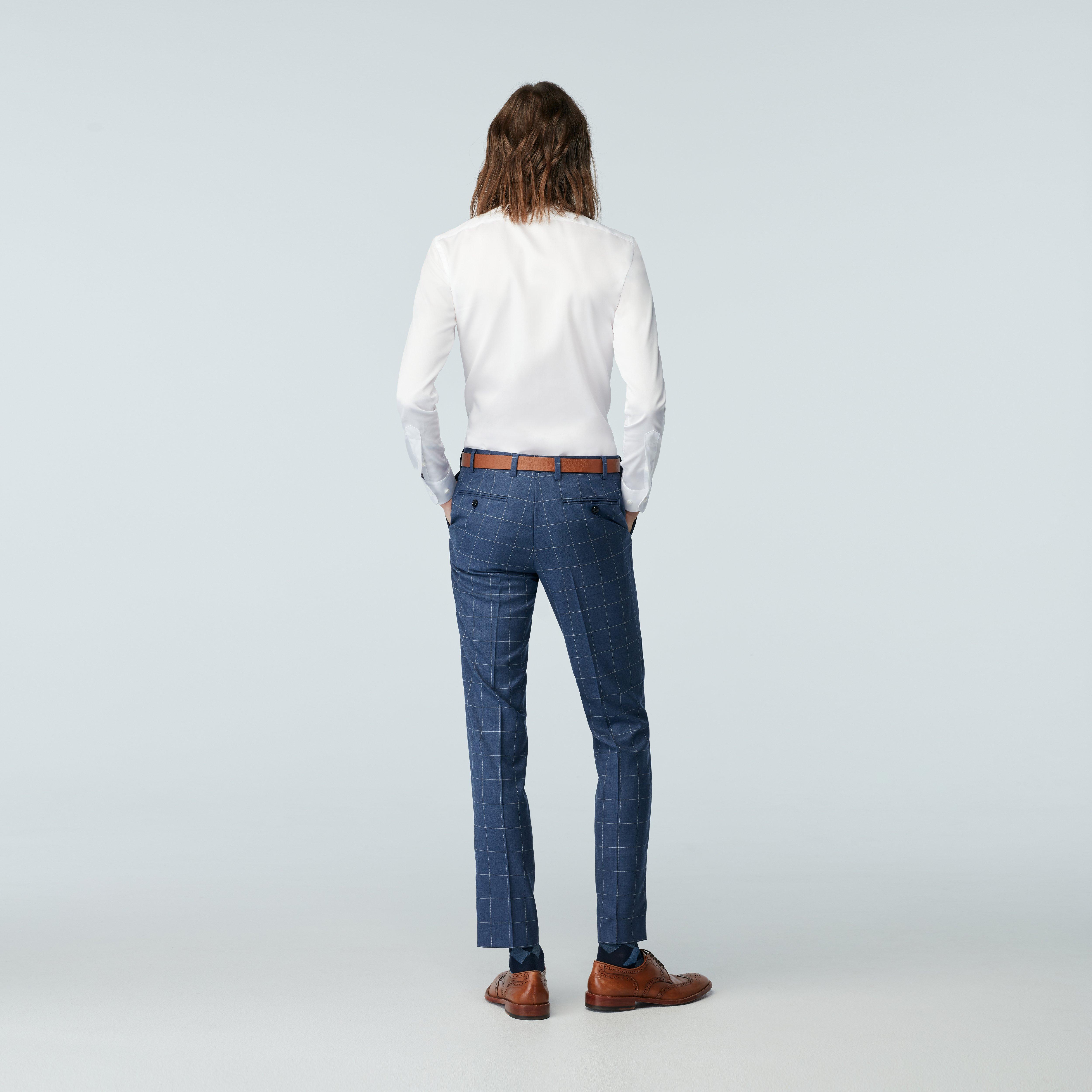 Product thumbnail 2 Blue pants - Harrogate Checked Design from Luxury Indochino Collection