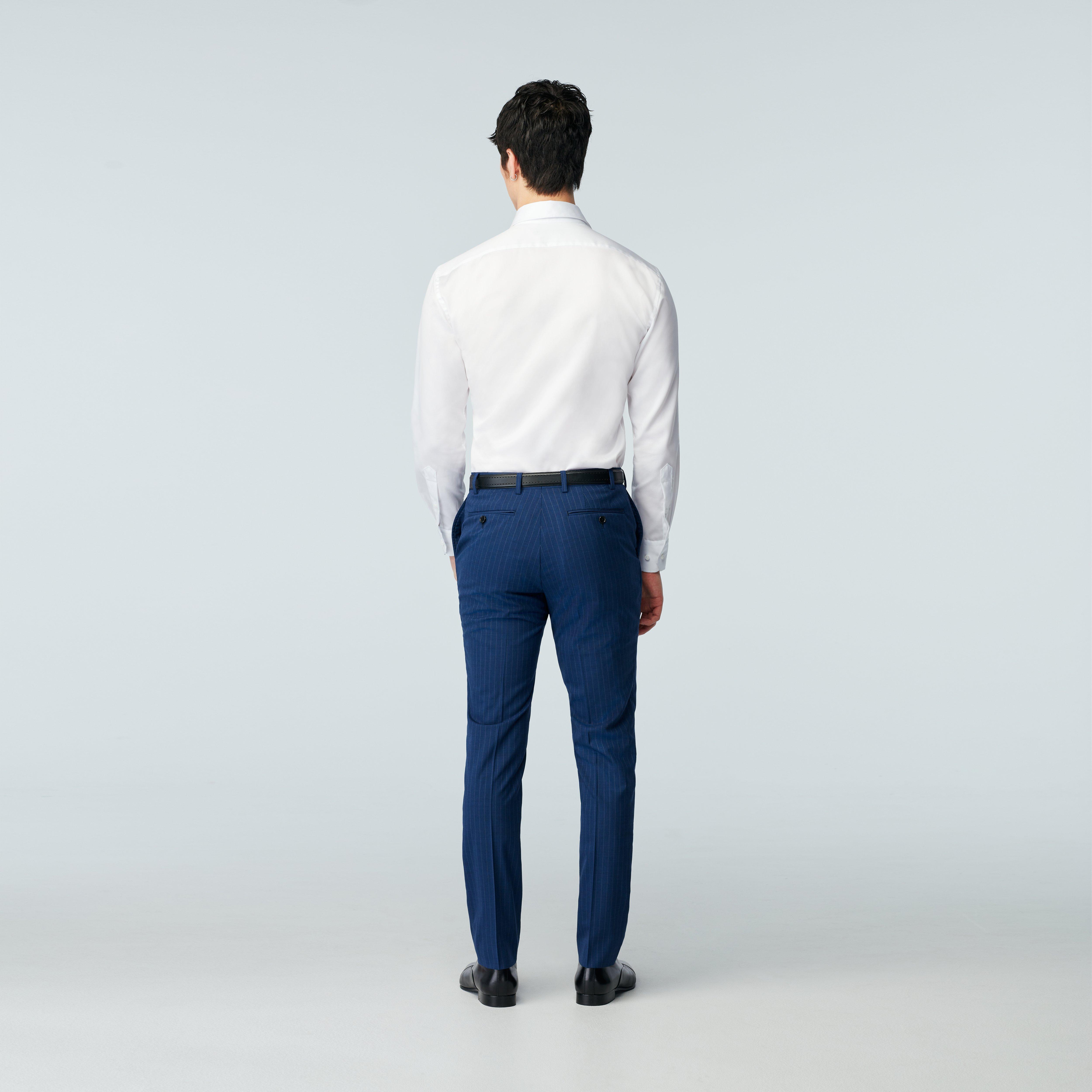 Product thumbnail 4 Blue suit - Howell Striped Design from Luxury Indochino Collection