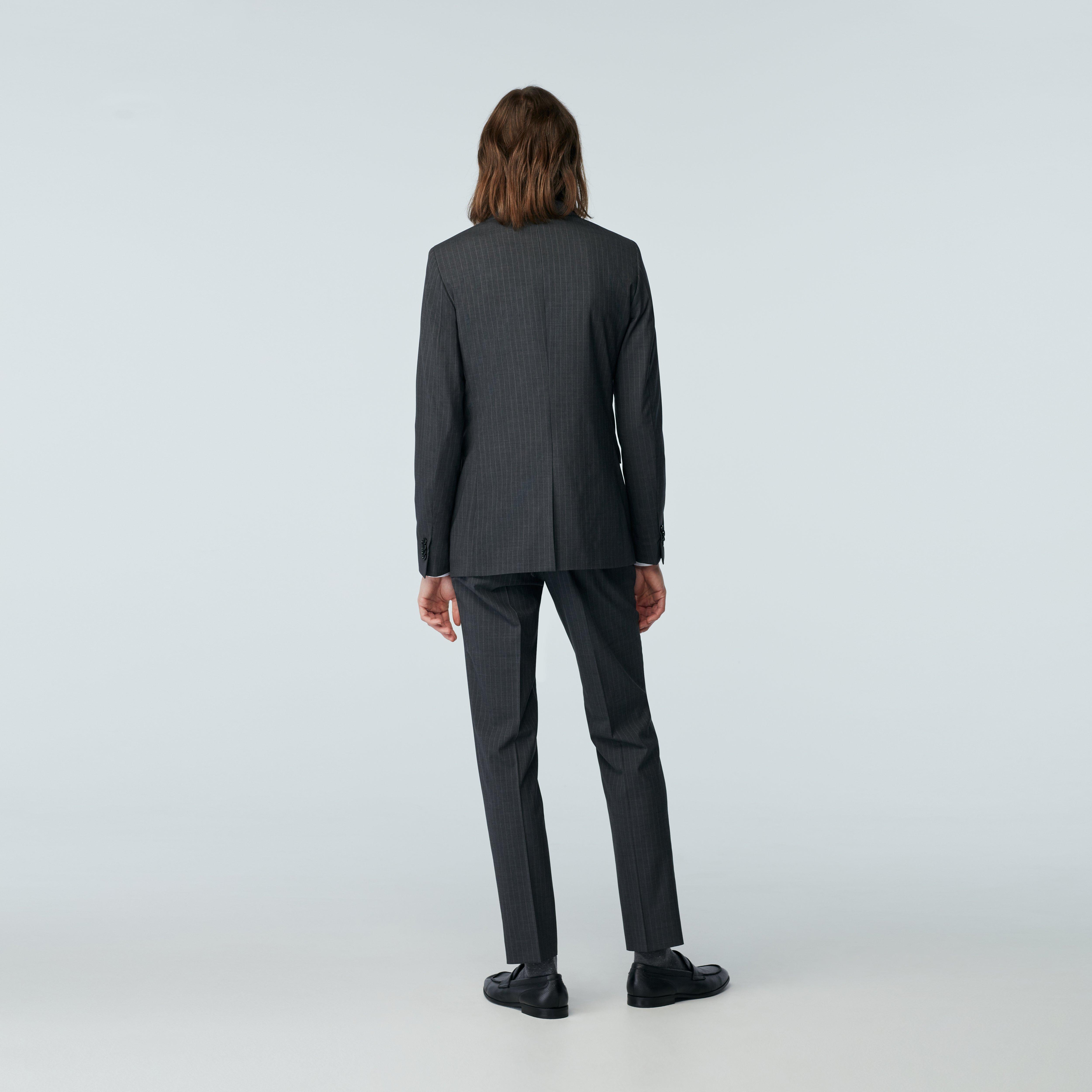 Product thumbnail 2 Gray suit - Howell Striped Design from Luxury Indochino Collection