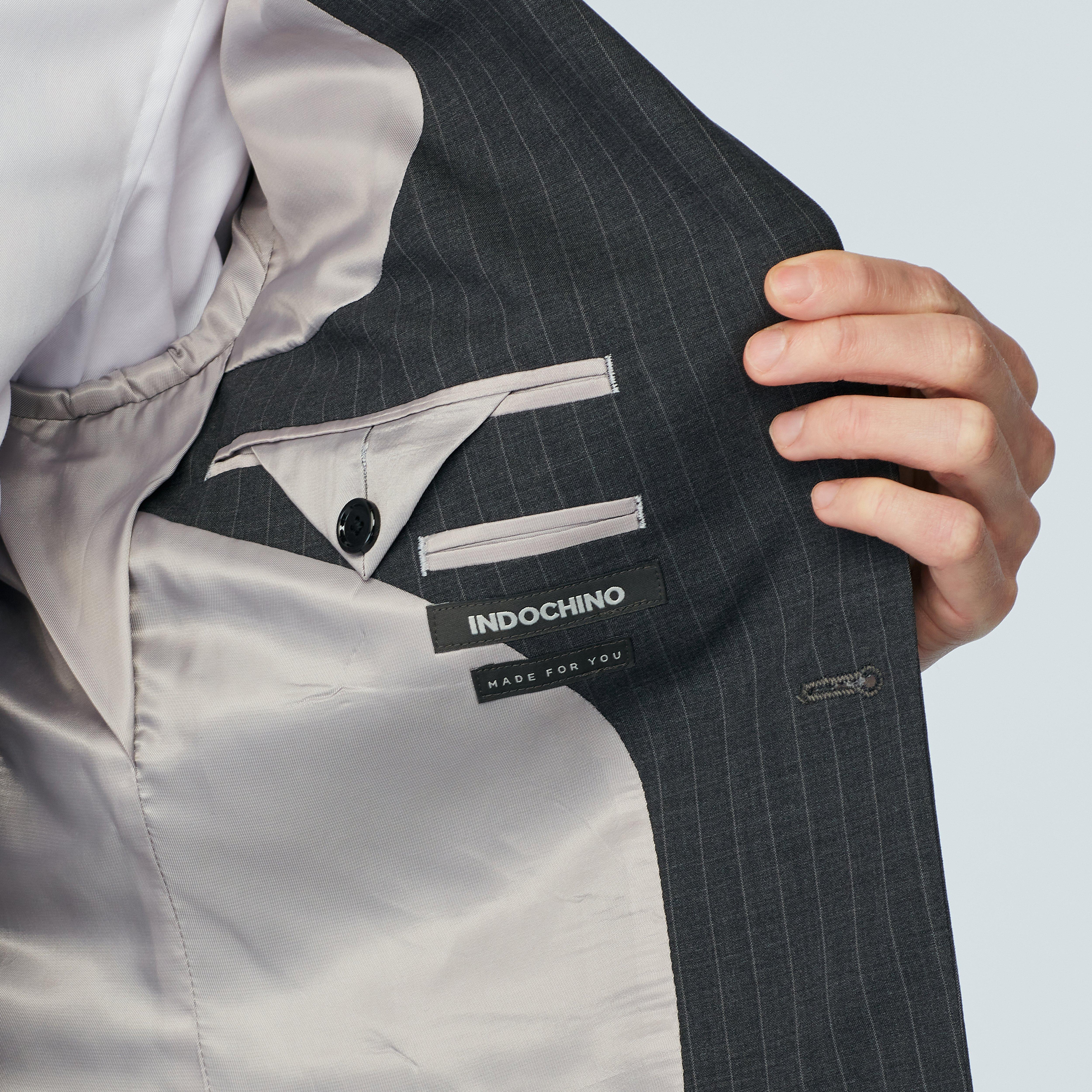 Product thumbnail 3 Gray blazer - Howell Striped Design from Luxury Indochino Collection