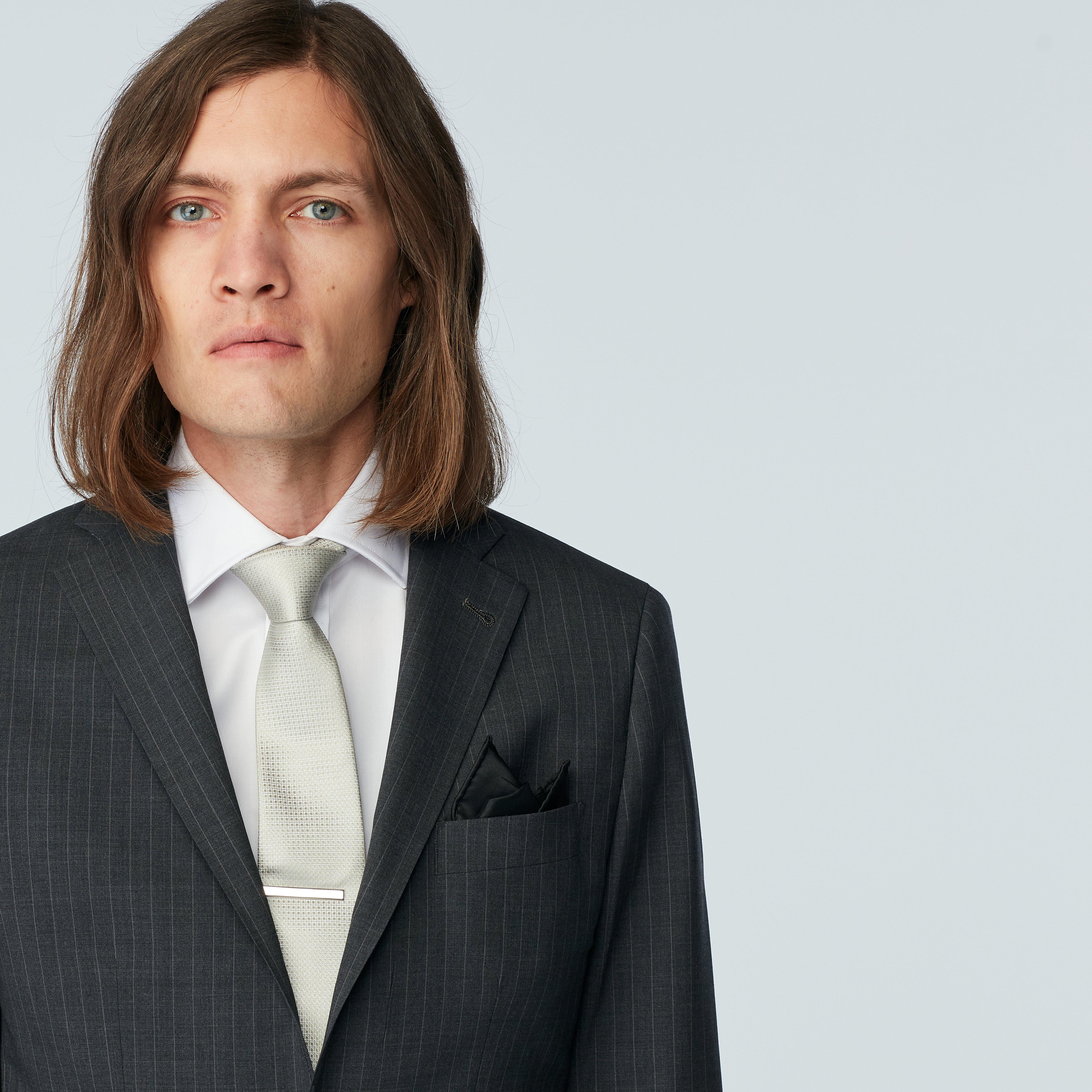 Product thumbnail 4 Gray blazer - Howell Striped Design from Luxury Indochino Collection