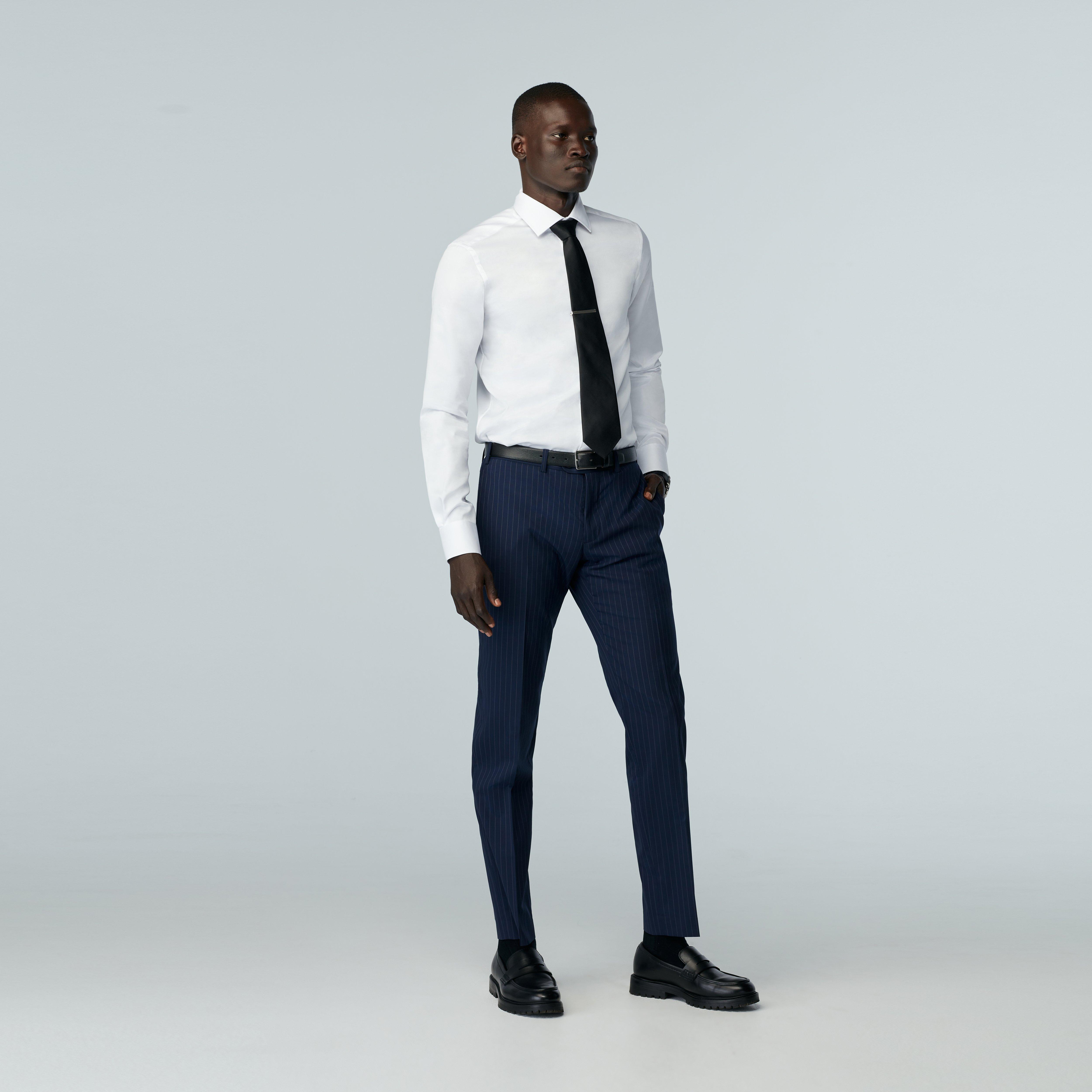 Product thumbnail 3 Navy suit - Howell Striped Design from Luxury Spring / Summer Indochino Collection