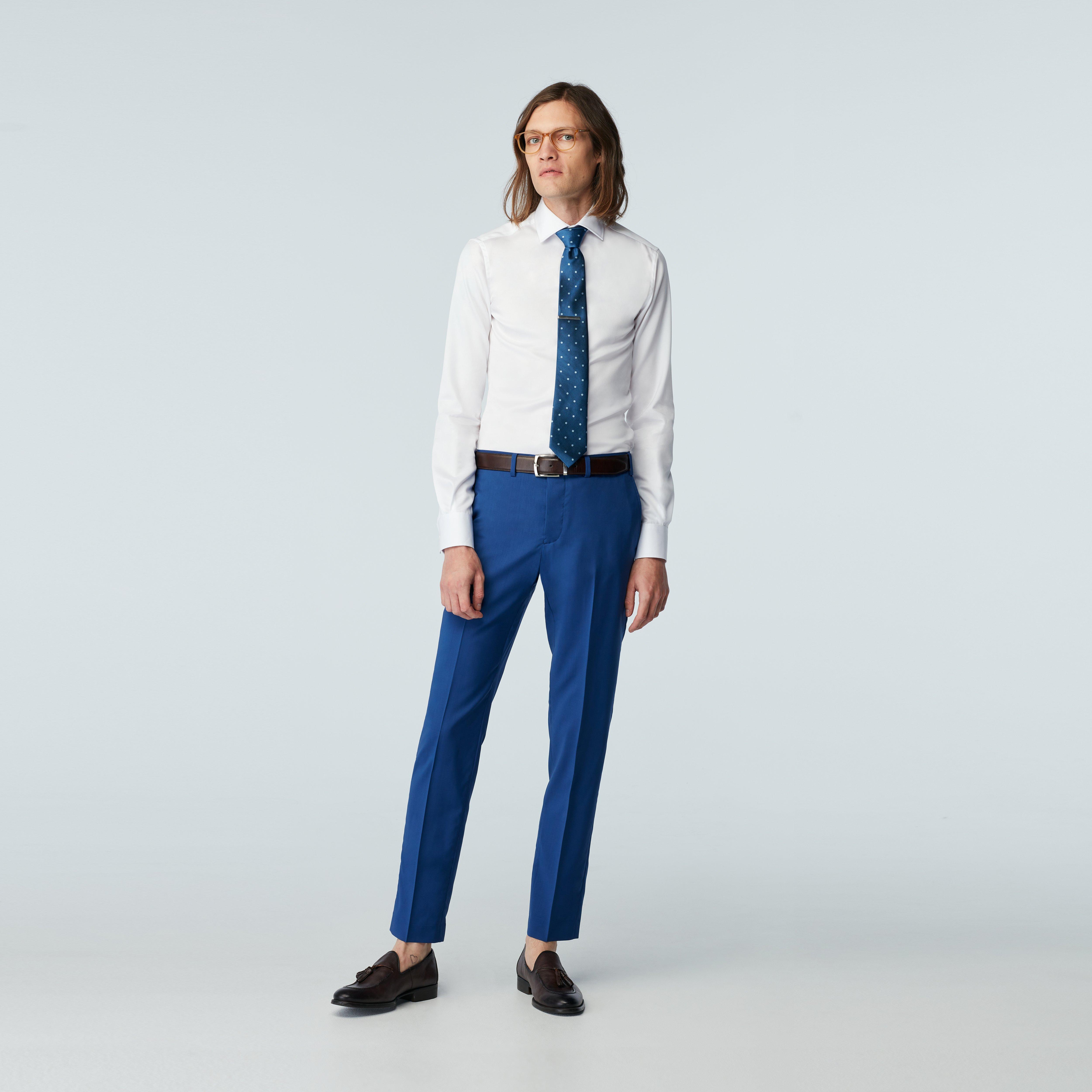 Product thumbnail 3 Blue suit - Milano Solid Design from Italian Indochino Collection