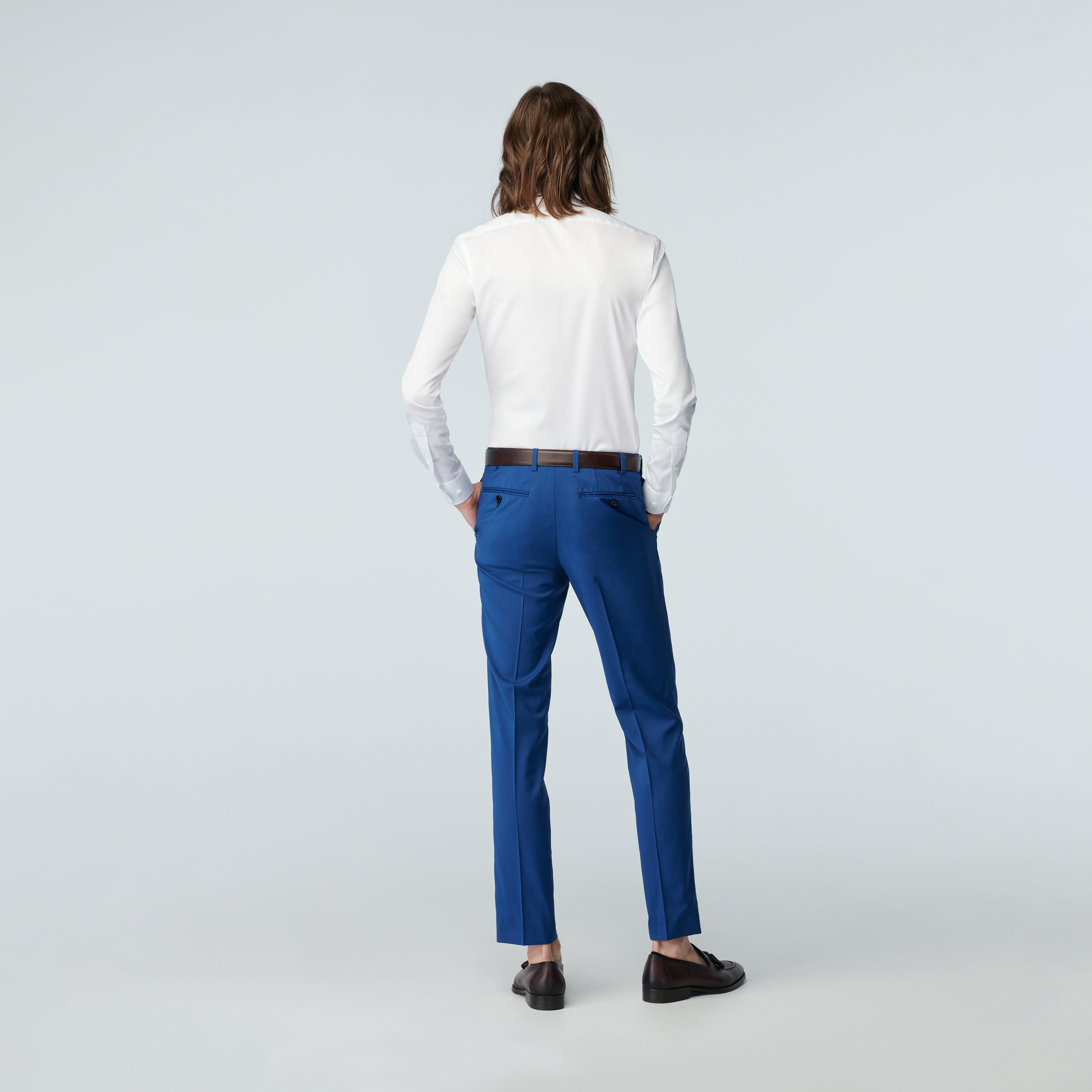 Product thumbnail 4 Blue suit - Milano Solid Design from Italian Indochino Collection