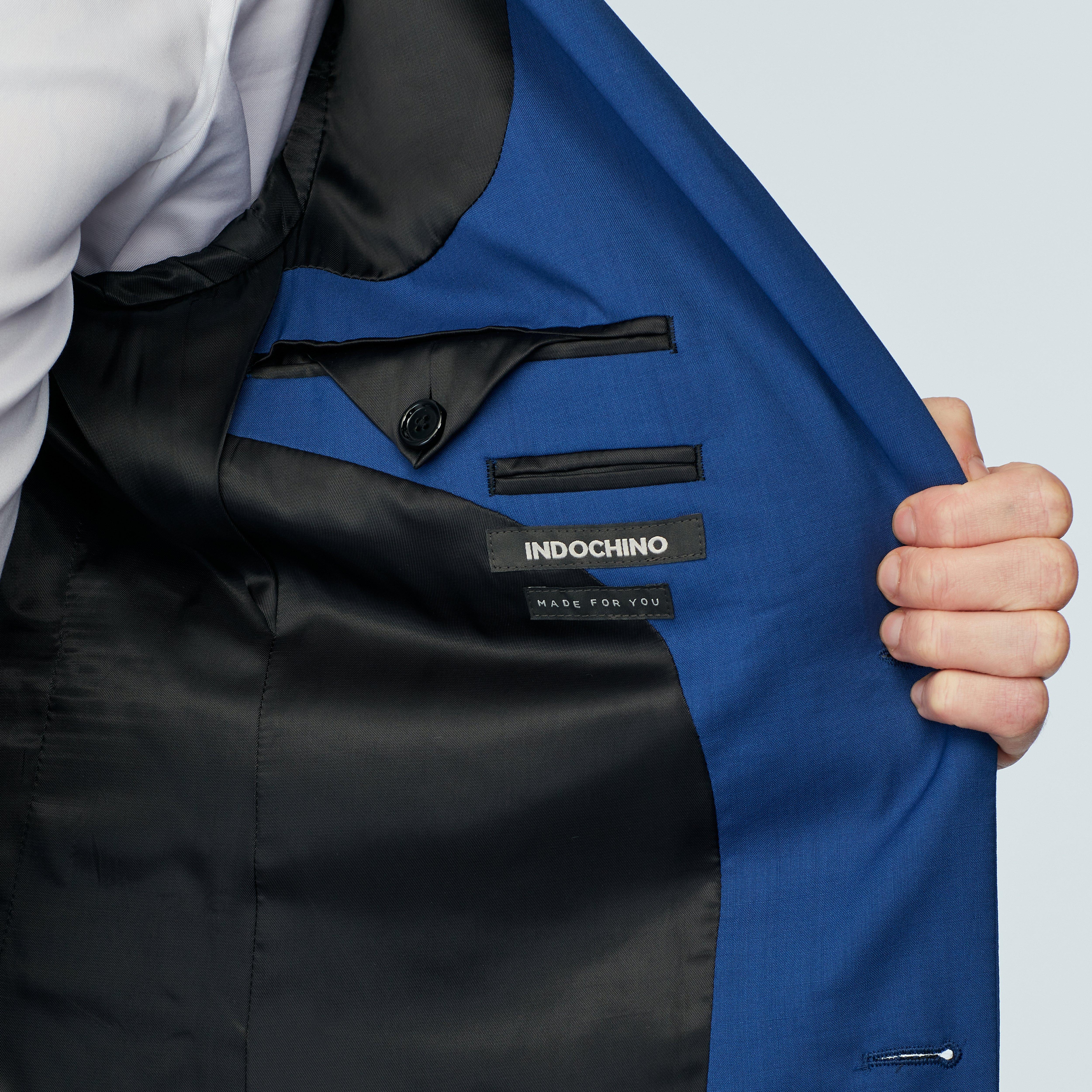 Product thumbnail 5 Blue suit - Milano Solid Design from Italian Indochino Collection