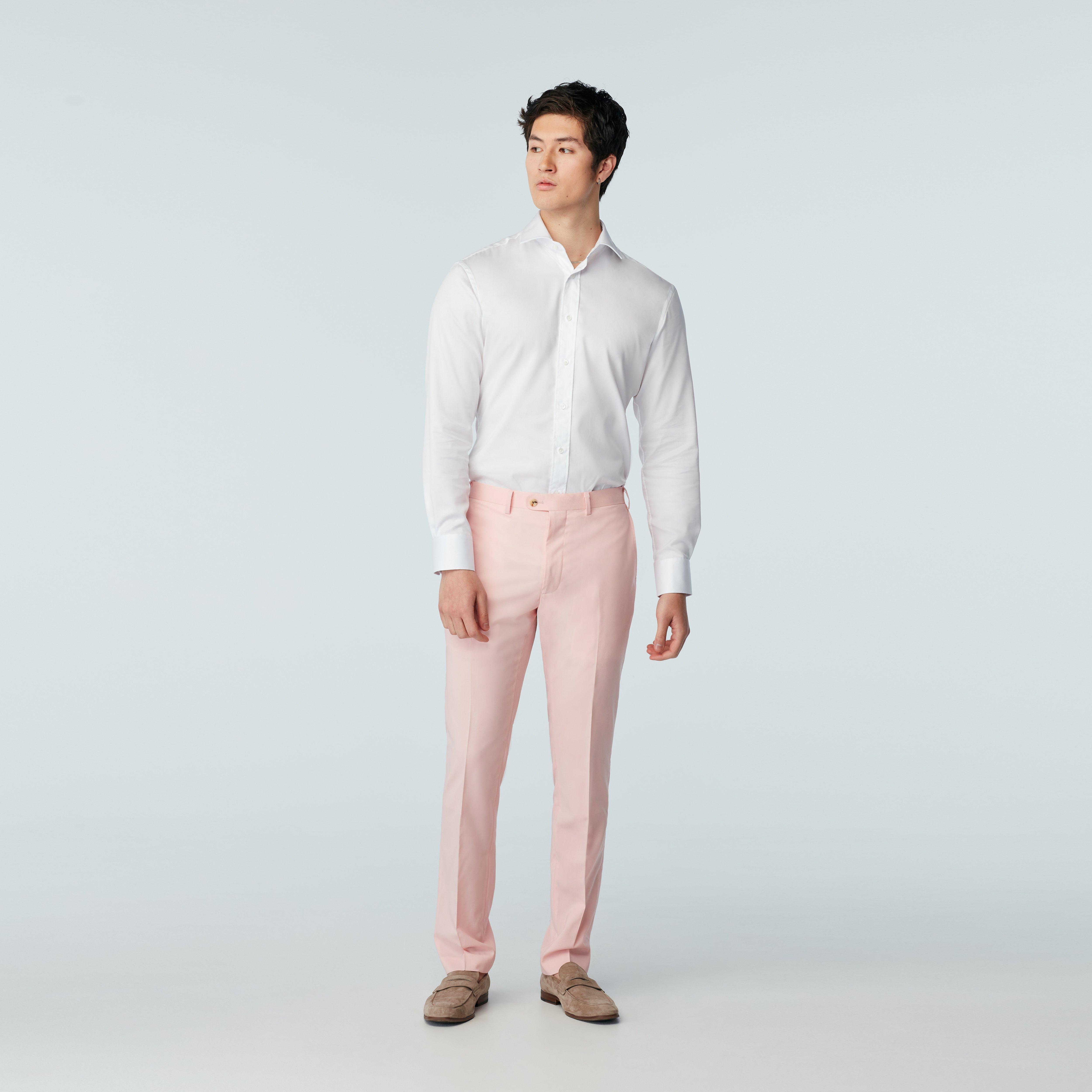 Light Pink Pants Fabric– Men's Dress Pants Fabrics